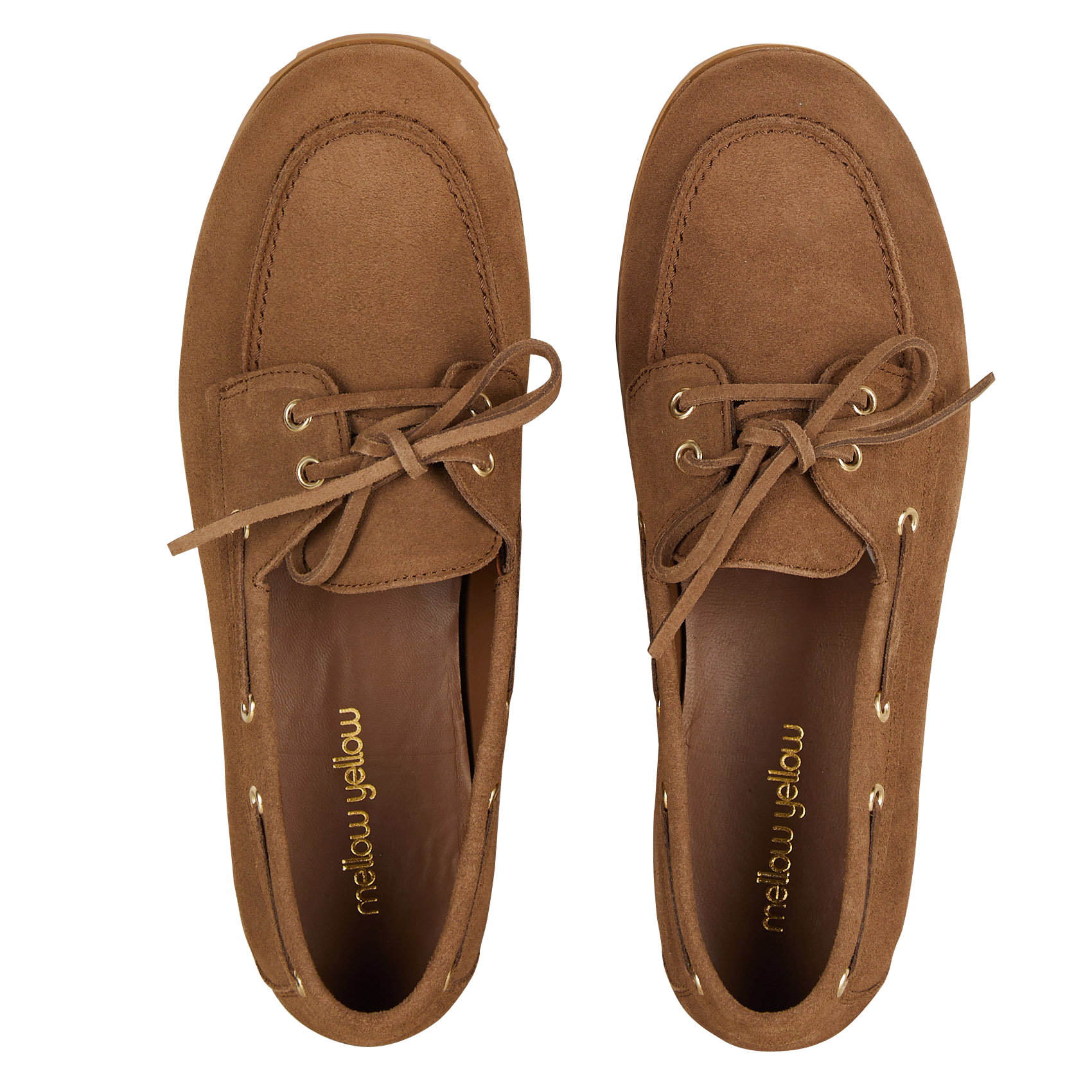 Soft leather deck shoes MELLOW YELLOW Brown