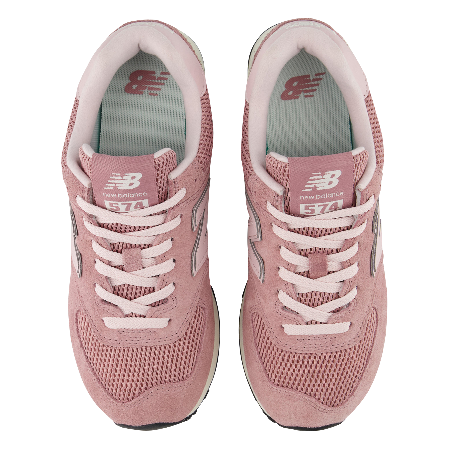 Low-top leather mix sneakers NEW BALANCE Pink