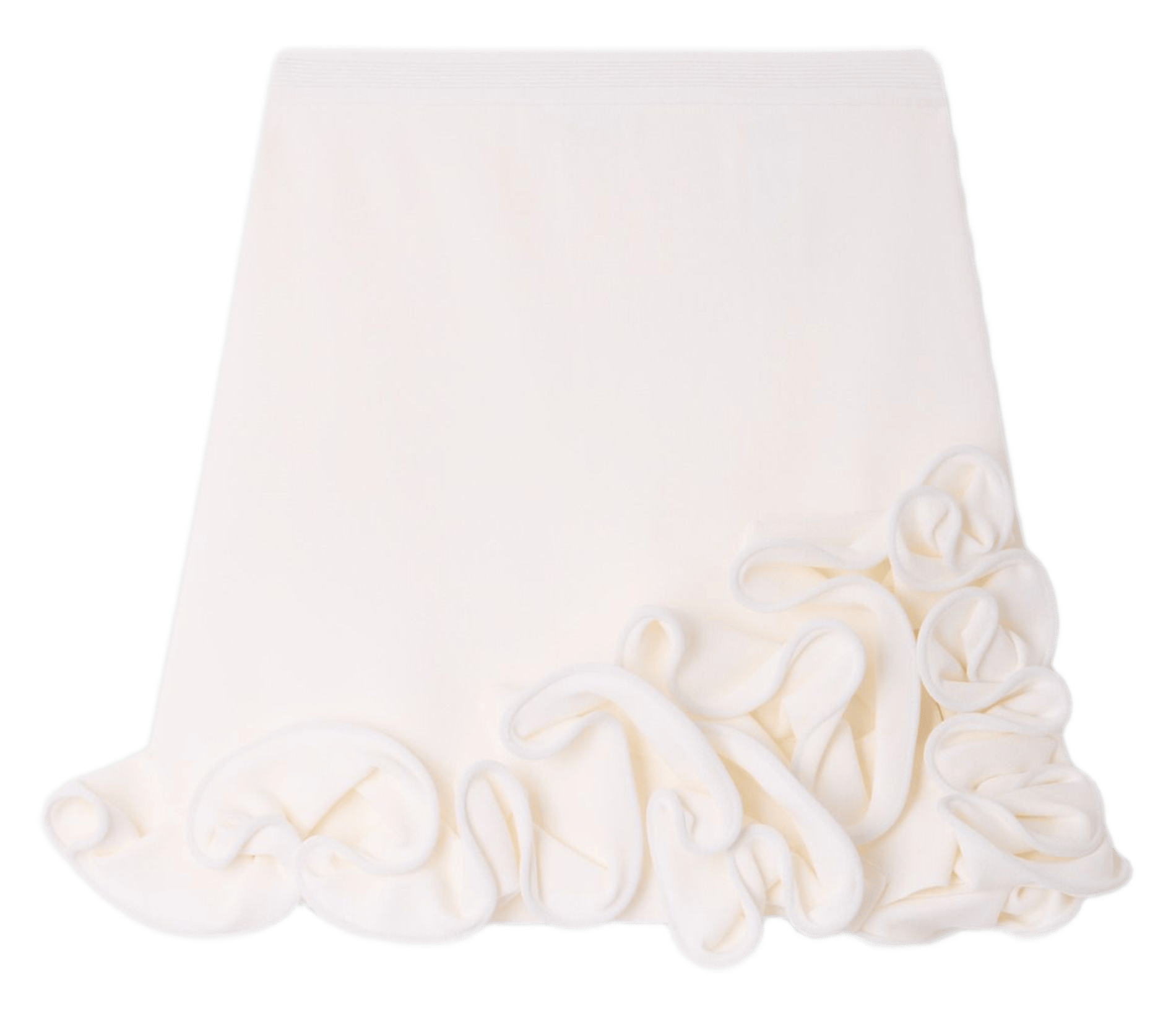 Jupe courte évasée  SANDRO Blanc