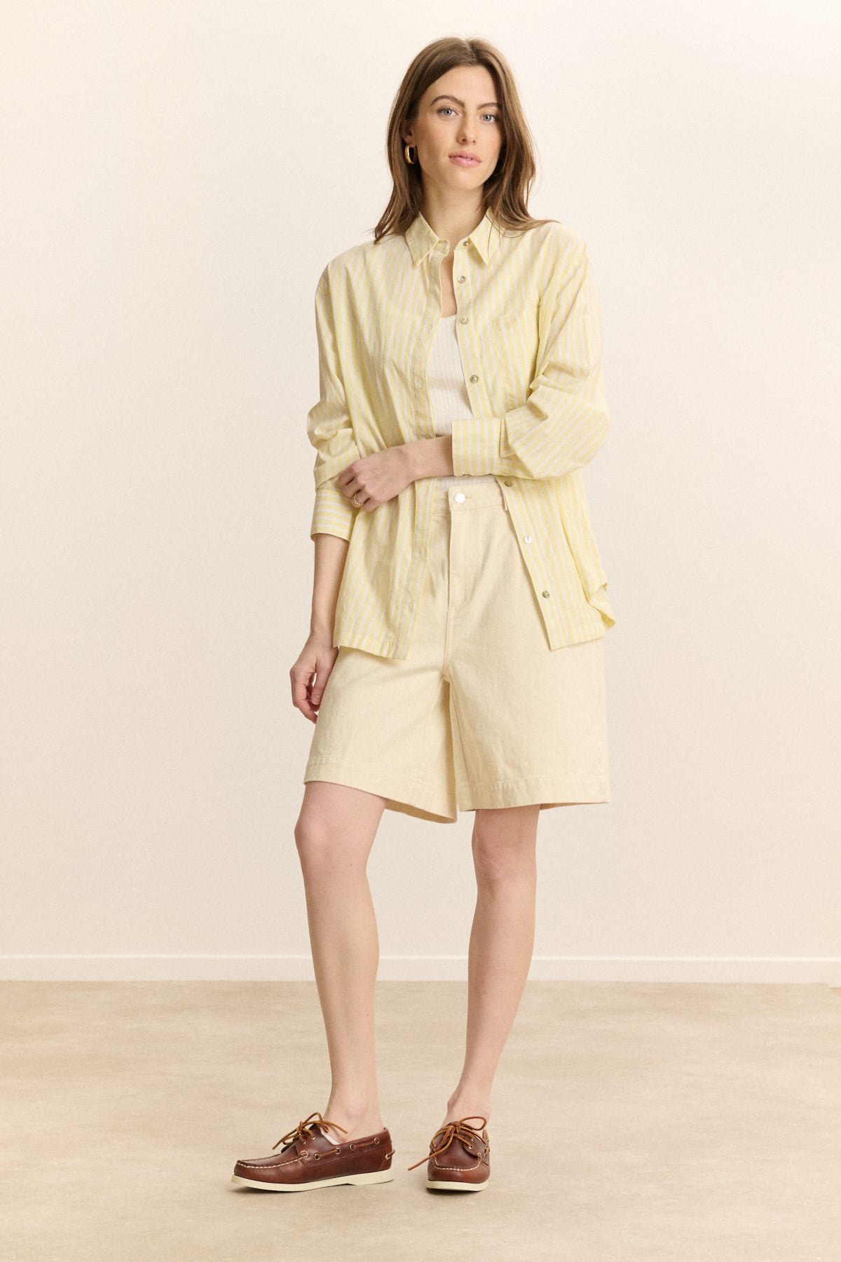 Striped long-sleeve shirt GARANCE PARIS Yellow