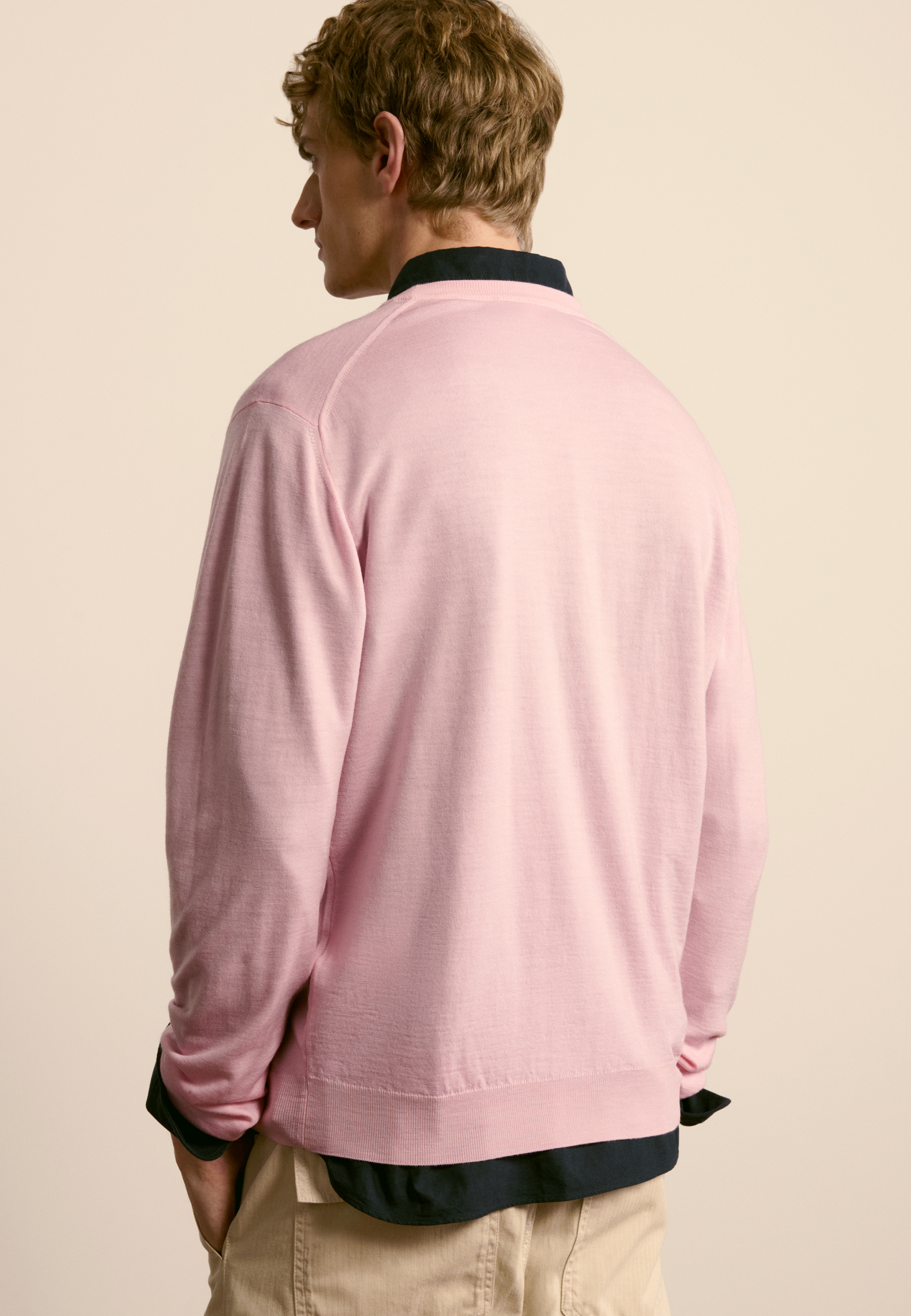 Merino wool sweater MAISON MONTAGUT Pink