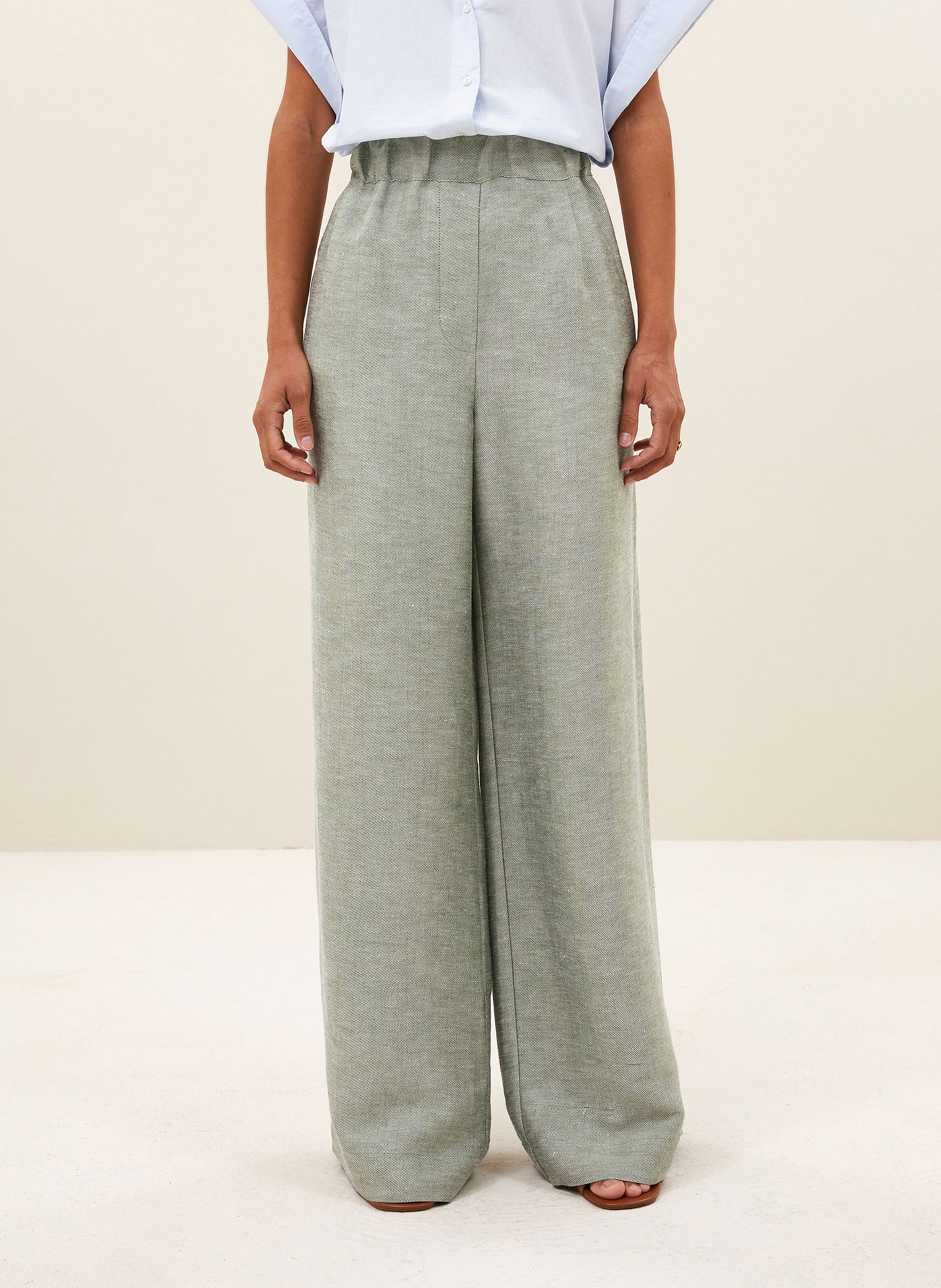 Pantalon large taille haute BY BAR