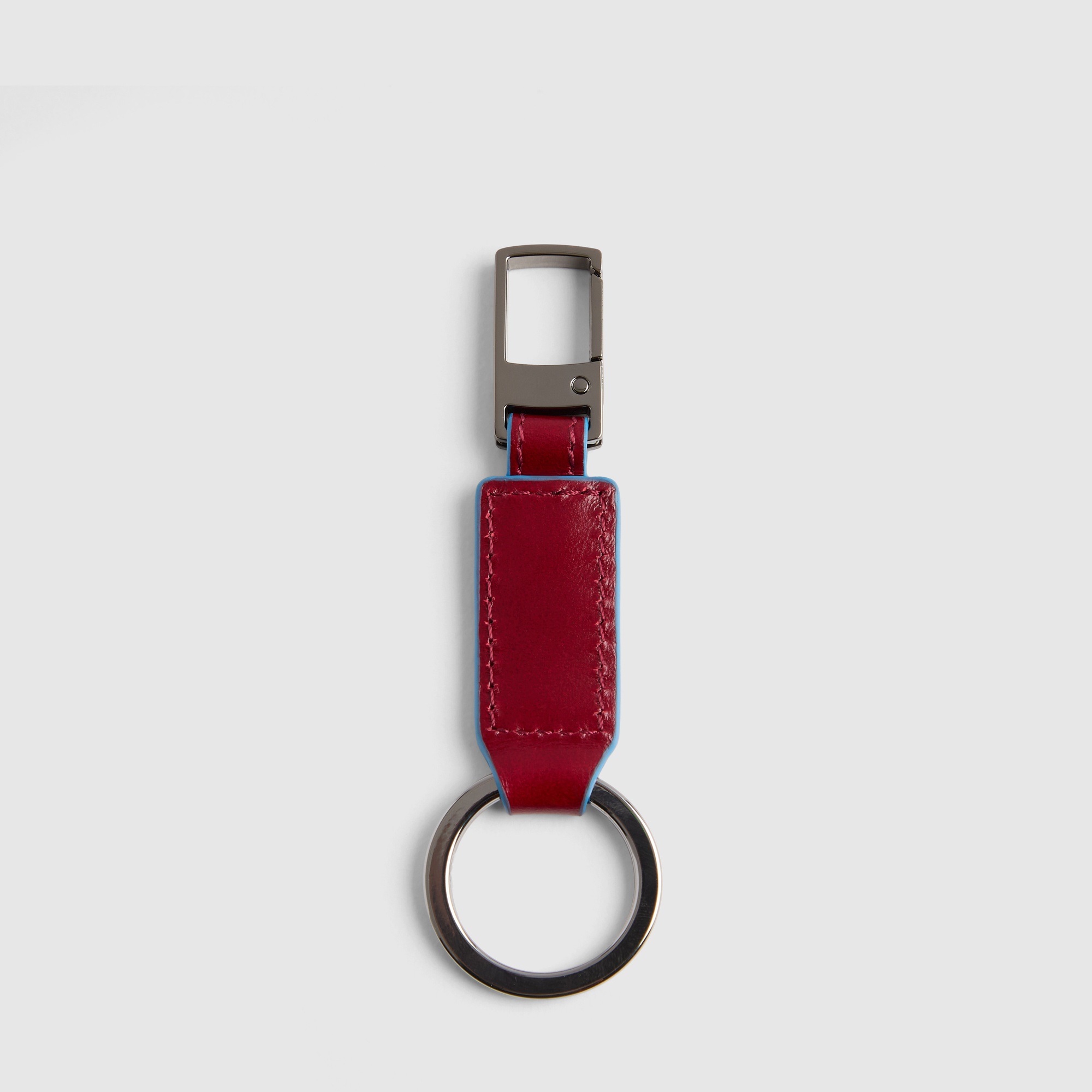Asia leather keyring Red