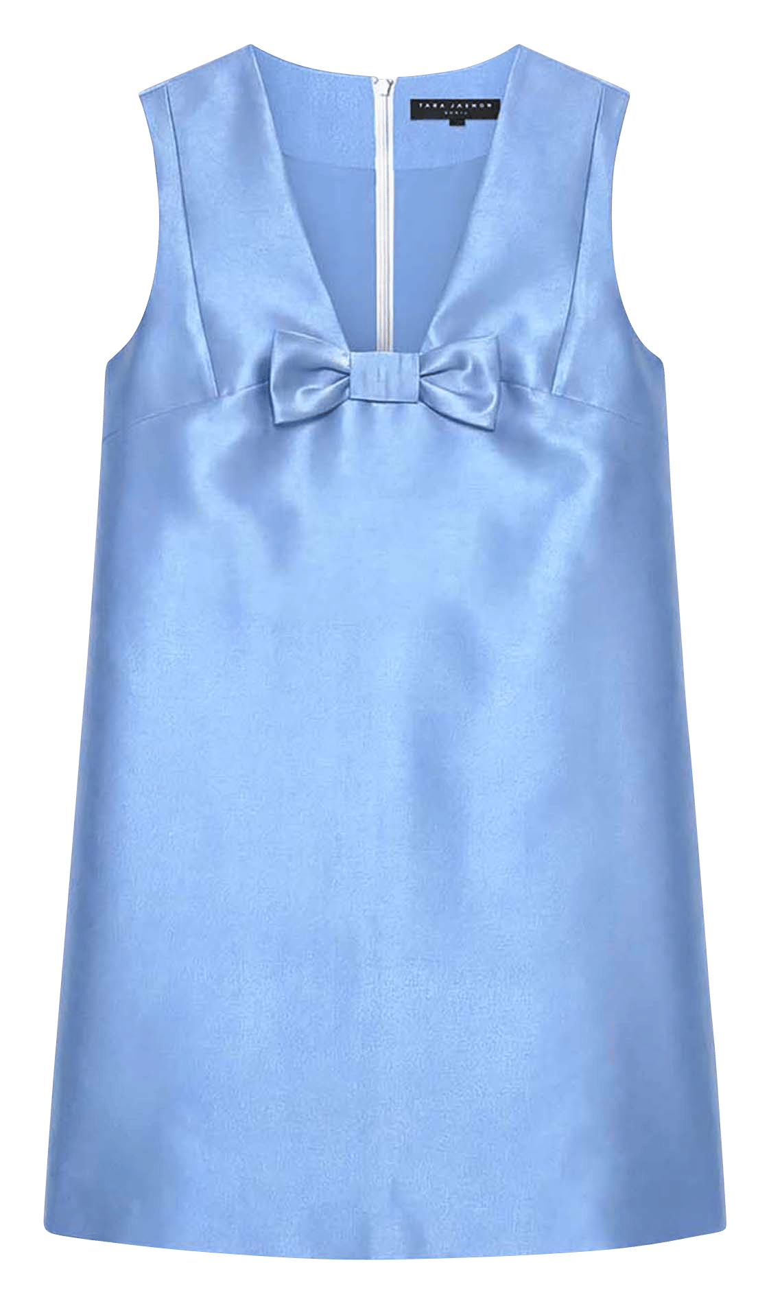 Robe courte sans manches satinée TARA JARMON Bleu