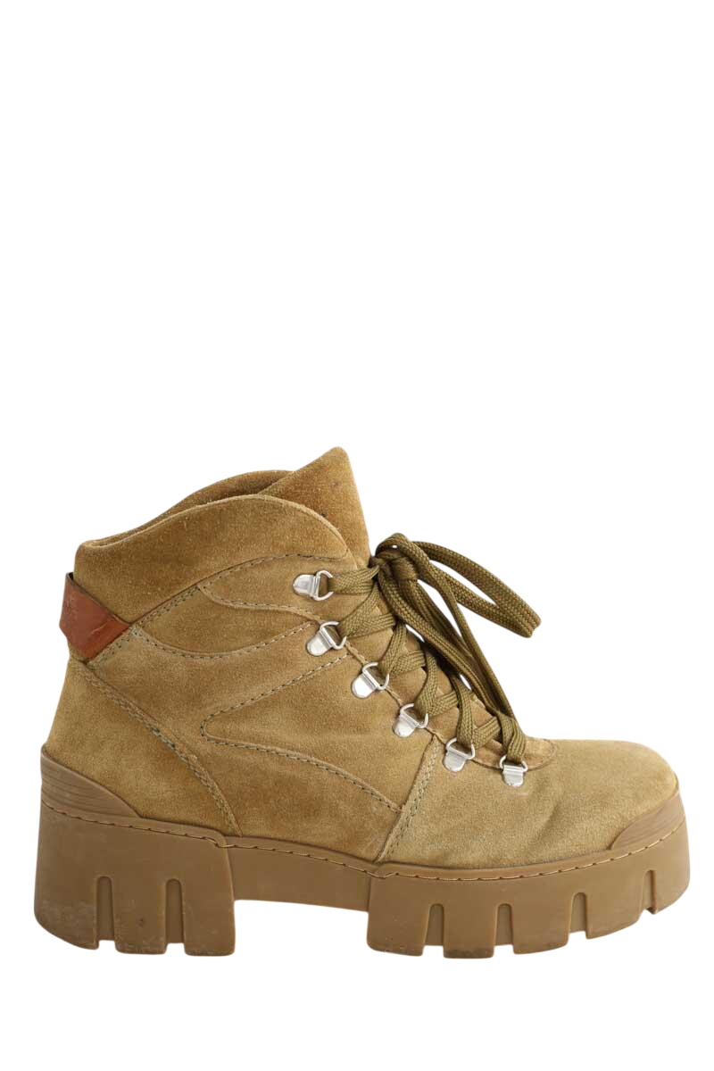Lace-up ankle boots ISABEL MARANT - Seconde Main Khaki