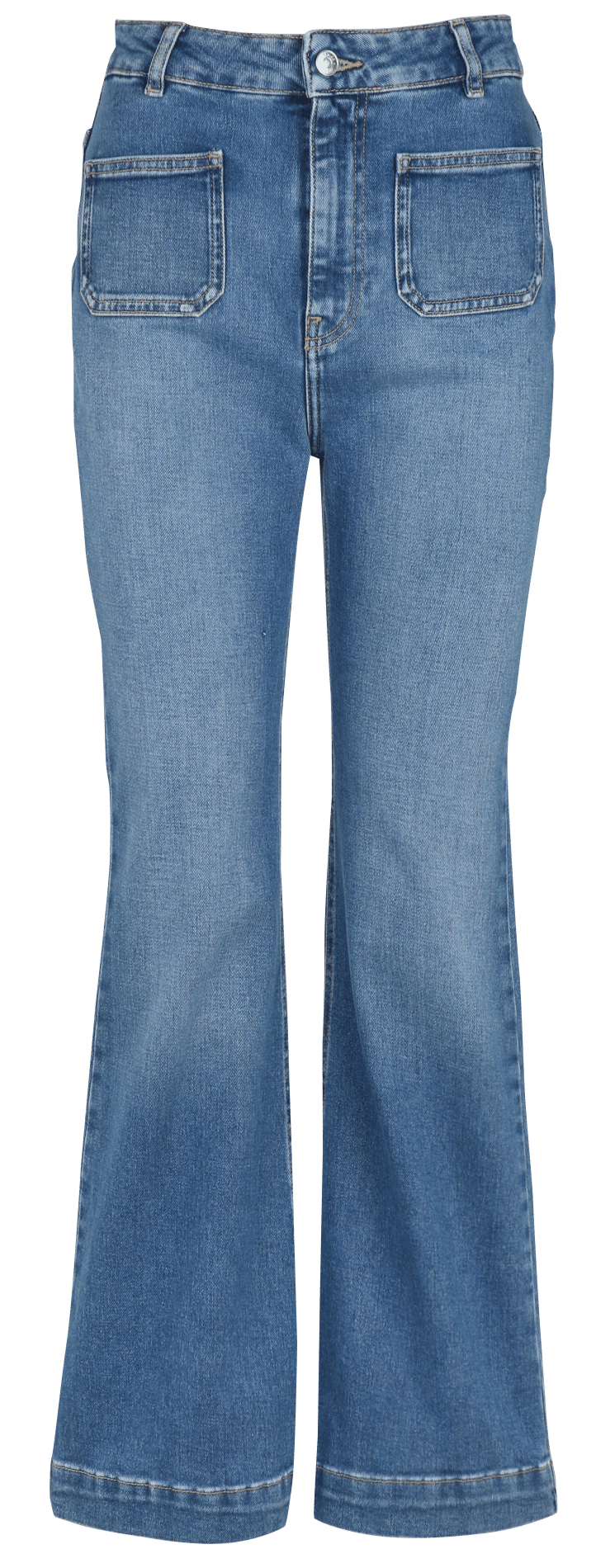 Flared jeans - katoenblend BERENICE Blauw