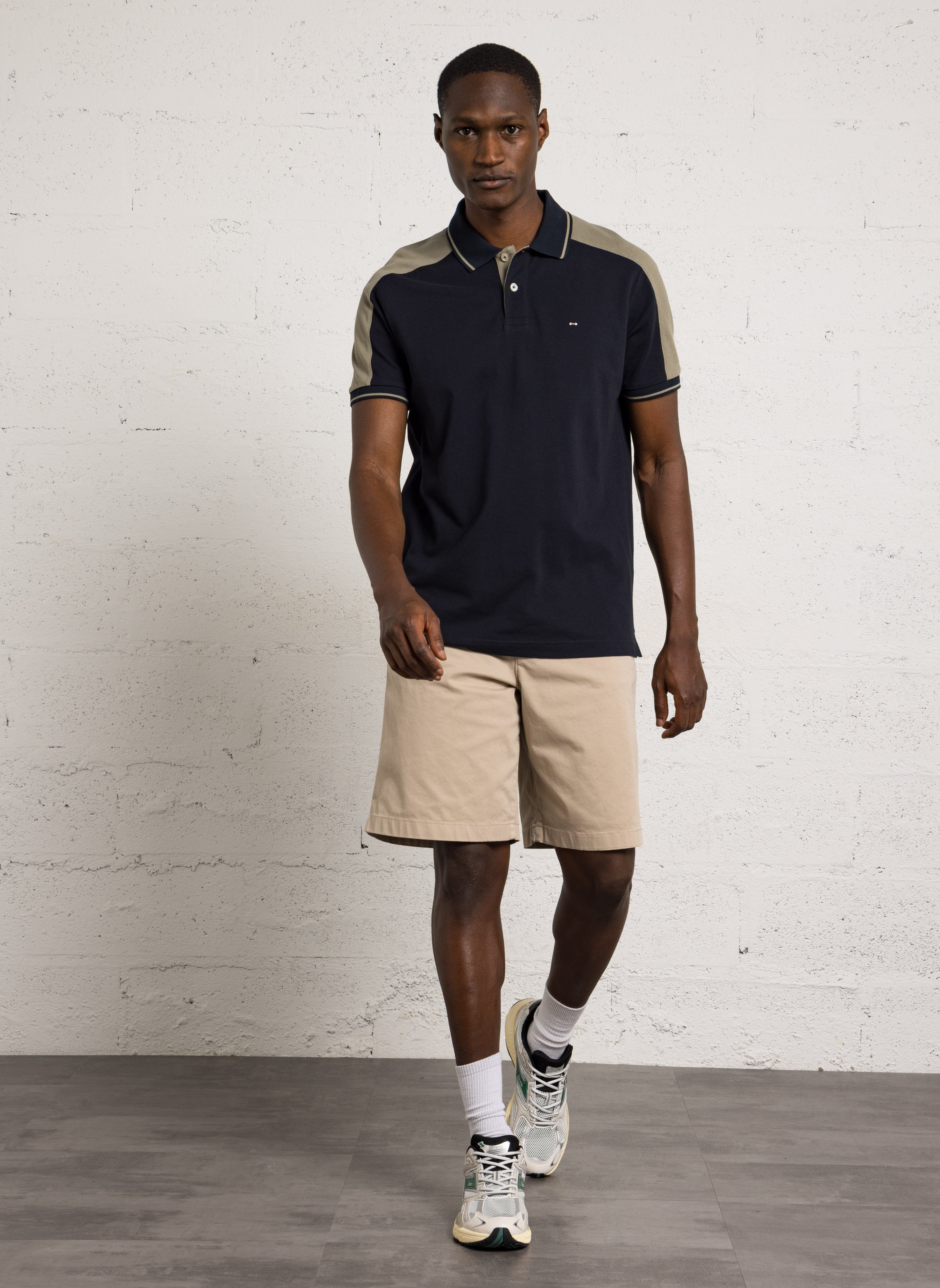 Polo droit en coton EDEN PARK Beige