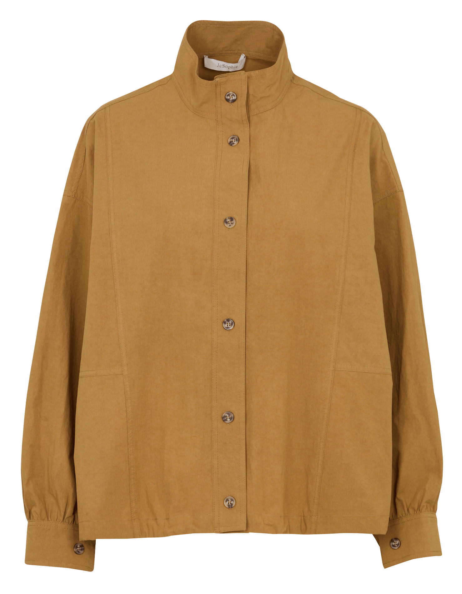 Veste légère col montant droite JC SOPHIE Marron