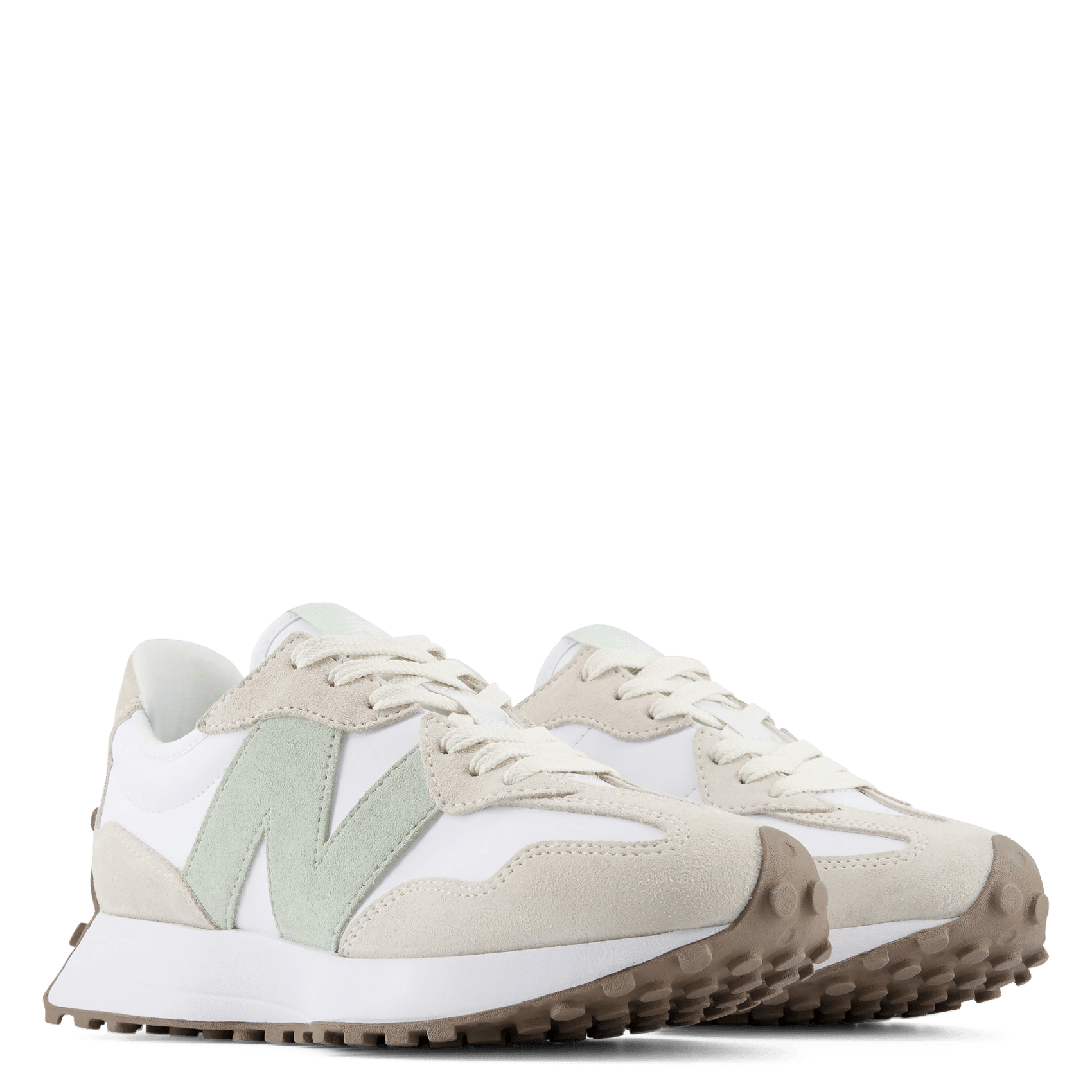 Lage sneakers van leermix NEW BALANCE Grijs