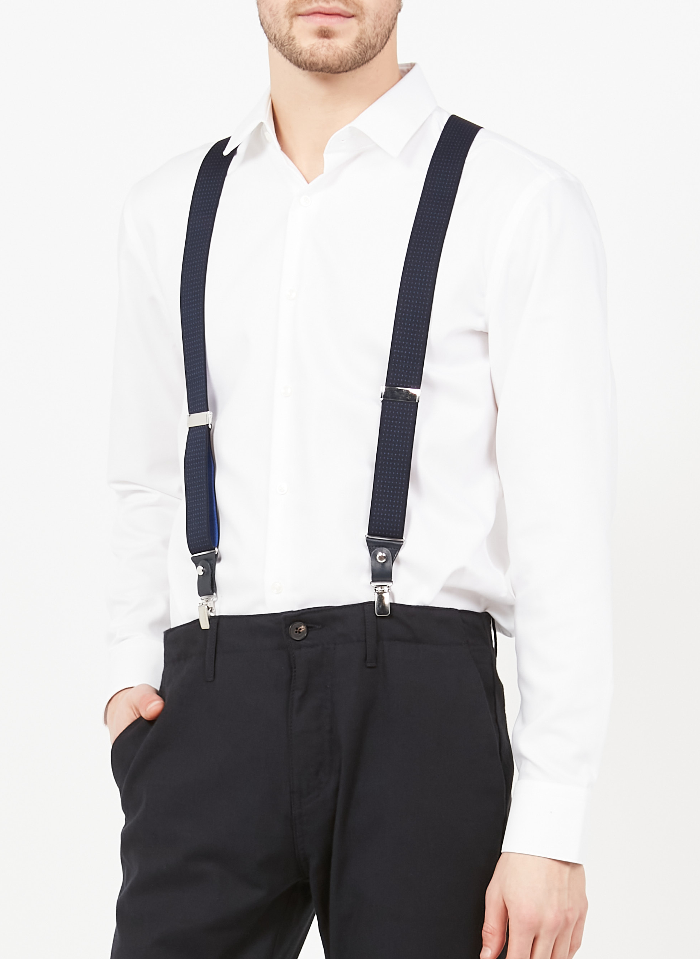Detachable polka dot suspenders AU PRINTEMPS PARIS Multicolored