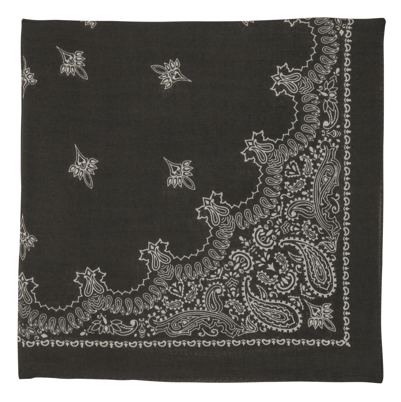 Foulard imprimé en laine DESTIN Gris