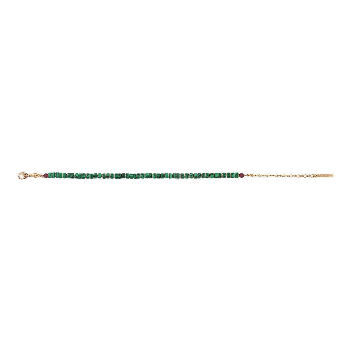 Adjustable thin bracelet | Green SATELLITE PARIS Women