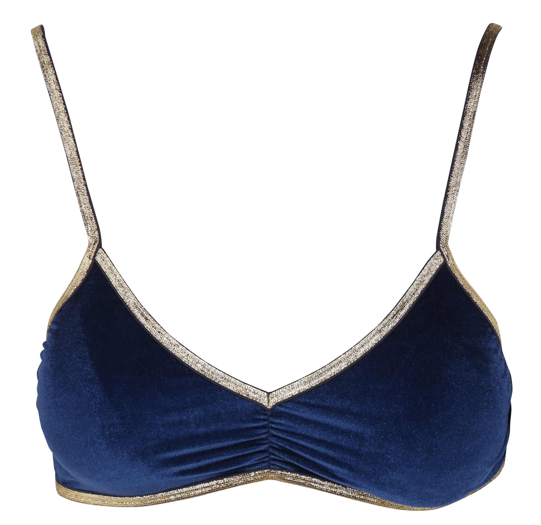 Brassière triangle en velours LA NOUVELLE
