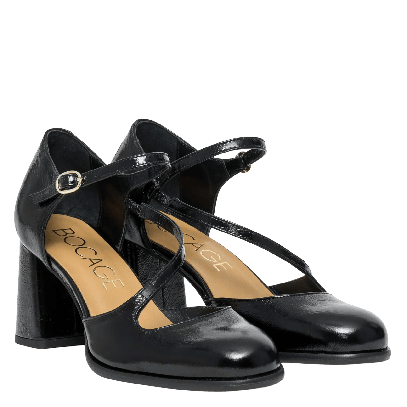 Escarpins en cuir BOCAGE Noir