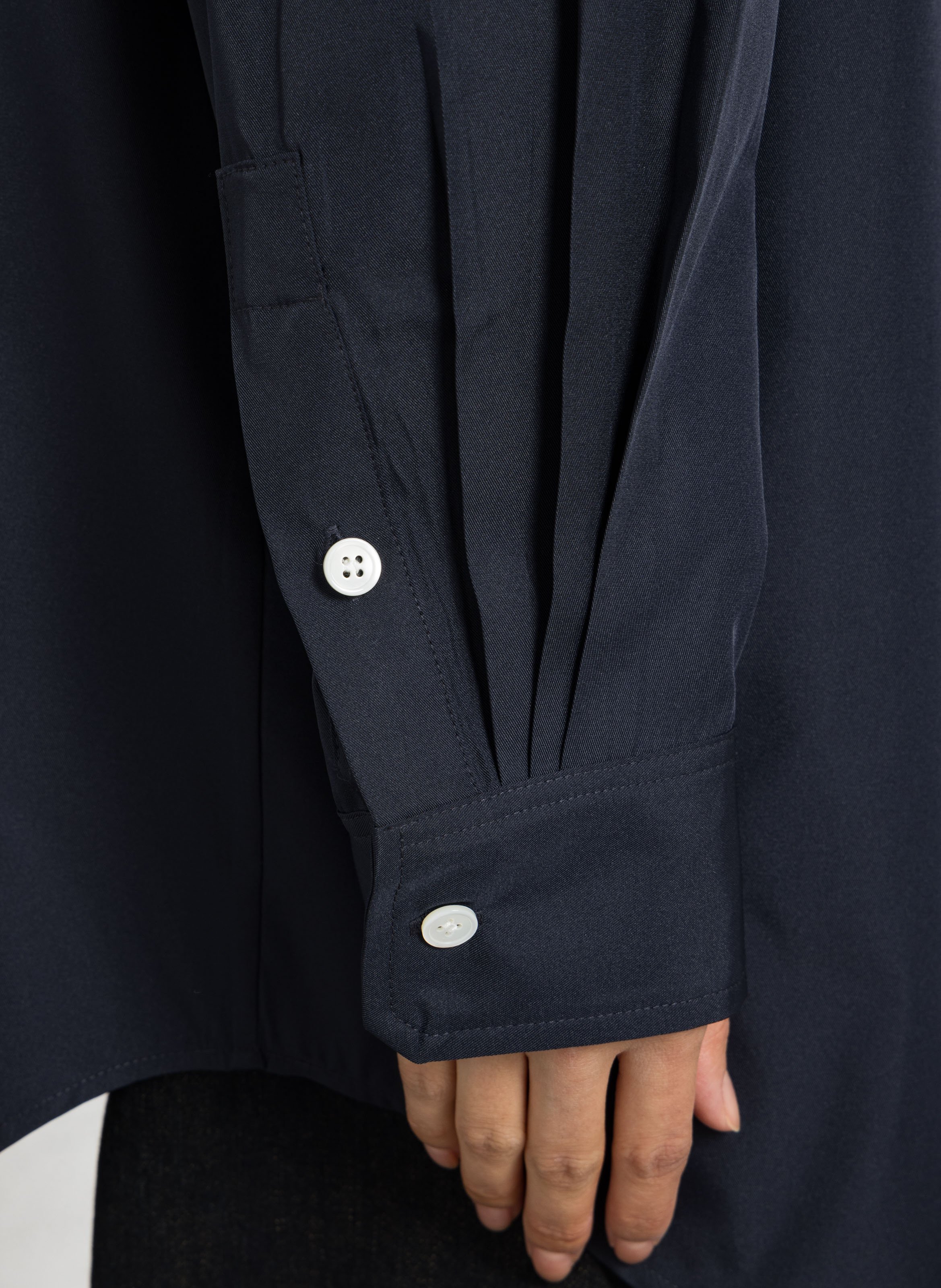 Loose-fit shirt with classic collar SOEUR Blue