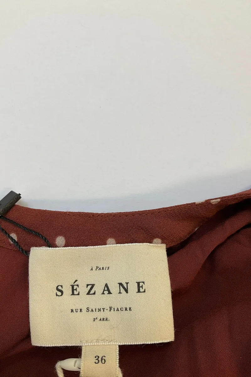 Polka dot blouse SEZANE - Seconde main Brown