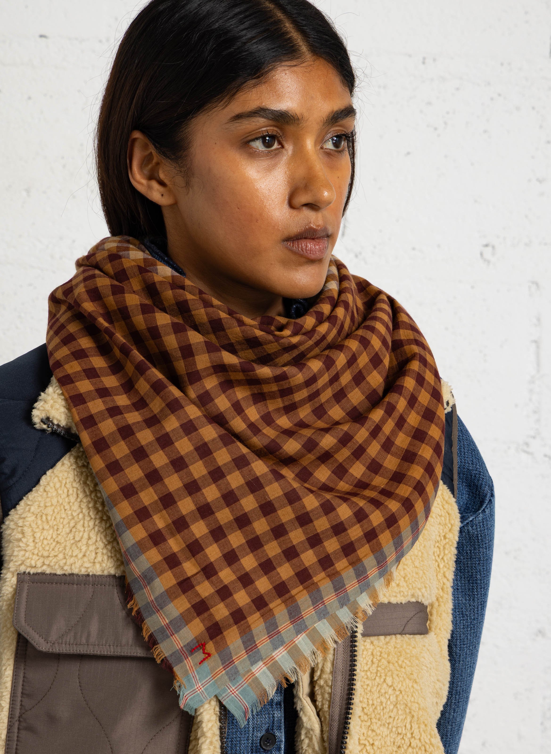 Katoenen foulard MOISMONT Oranje