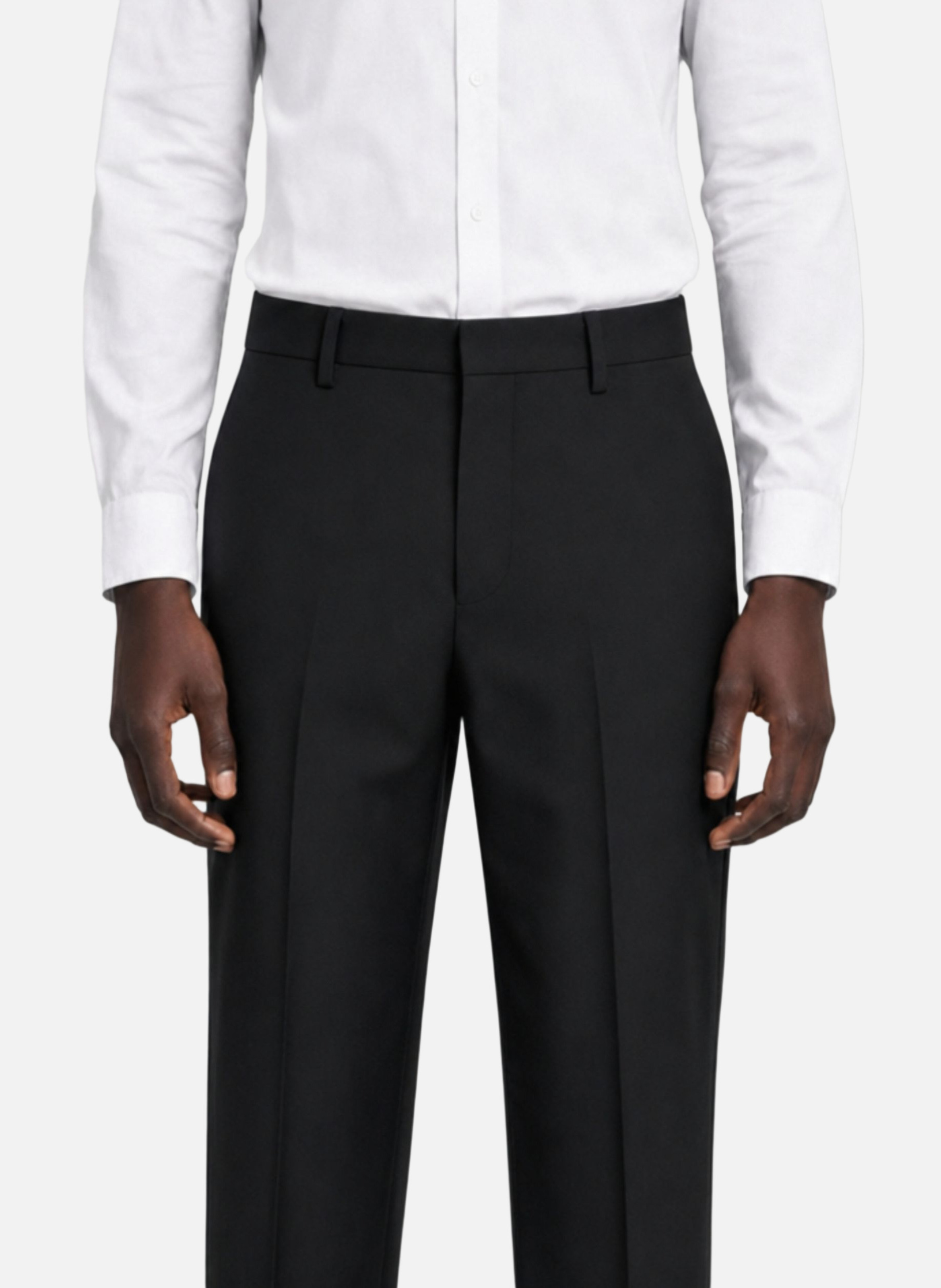 Straight wool suit trousers THE KOOPLES Black