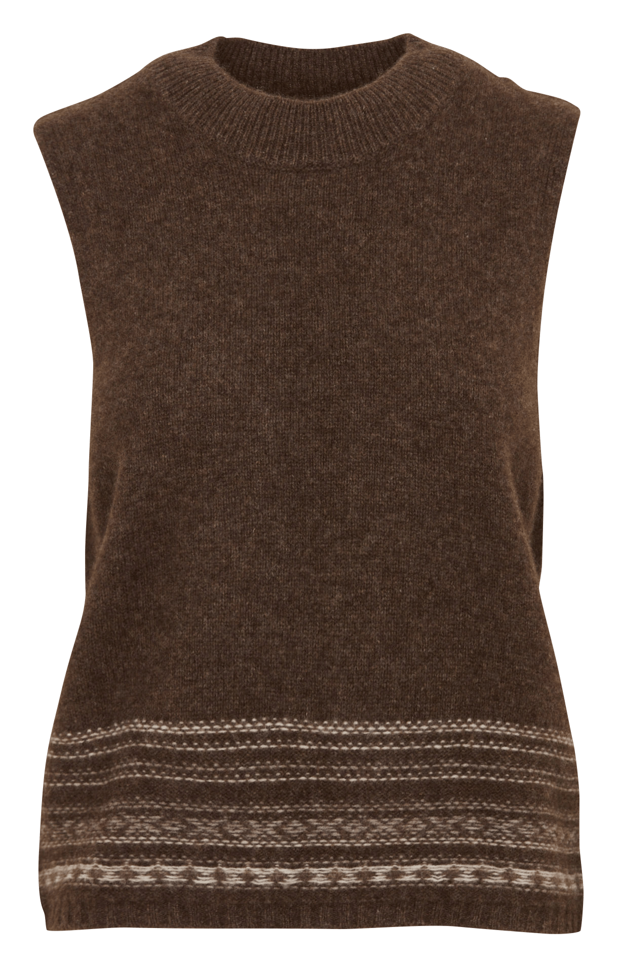 Wollen trui zonder mouwen MAISON 123 Grijs