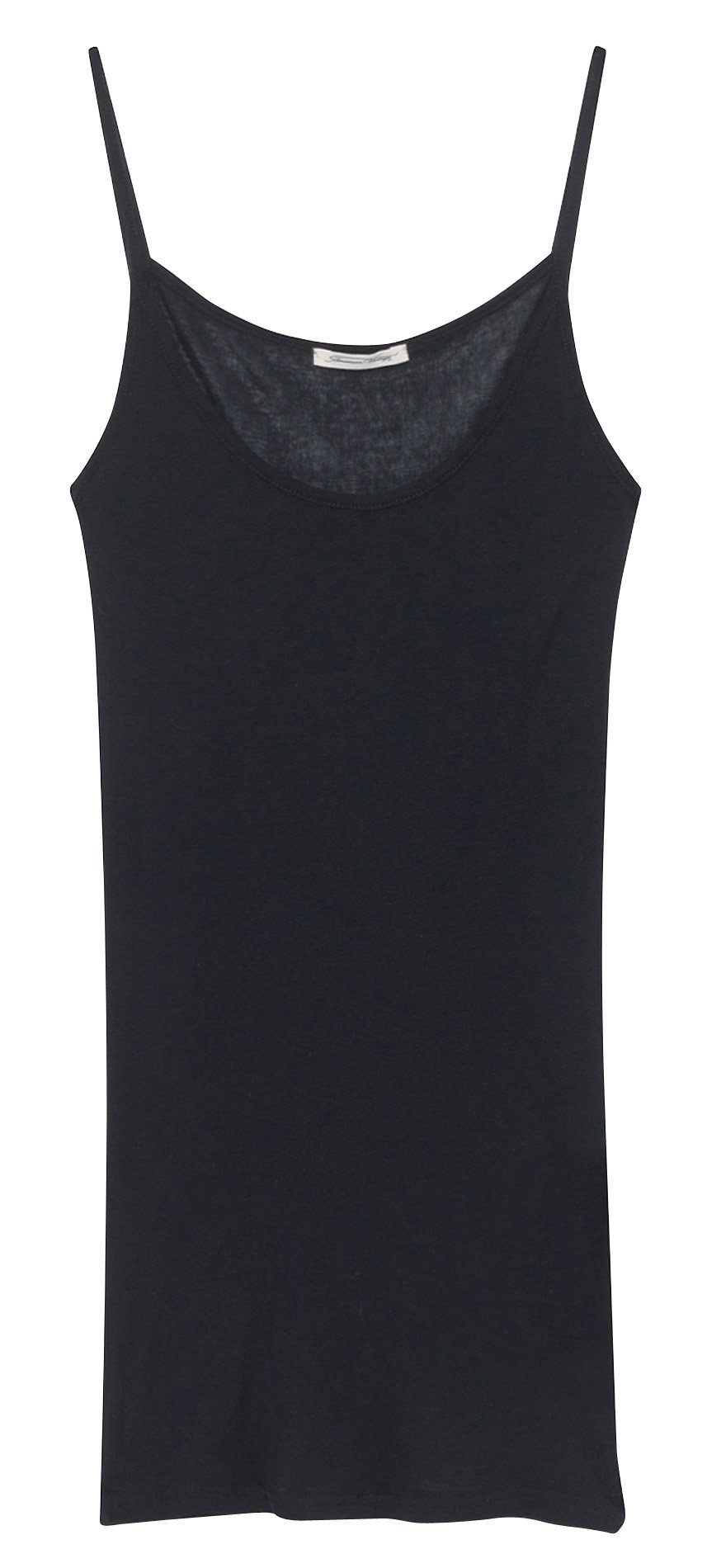 Round-neck cotton tank top AMERICAN VINTAGE Black