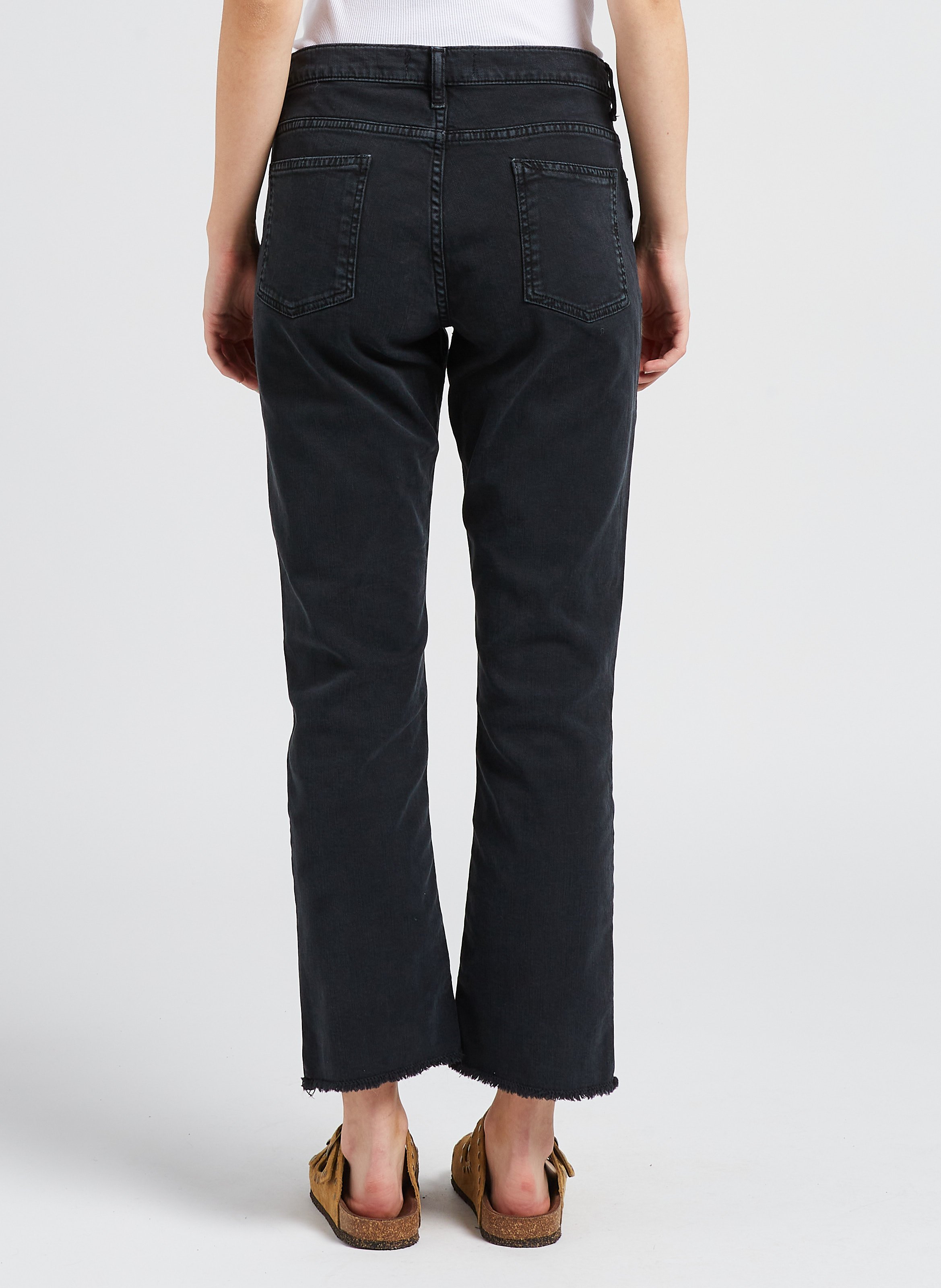 Flared Jeans aus Baumwoll-Mix ACQUAVERDE Schwarz