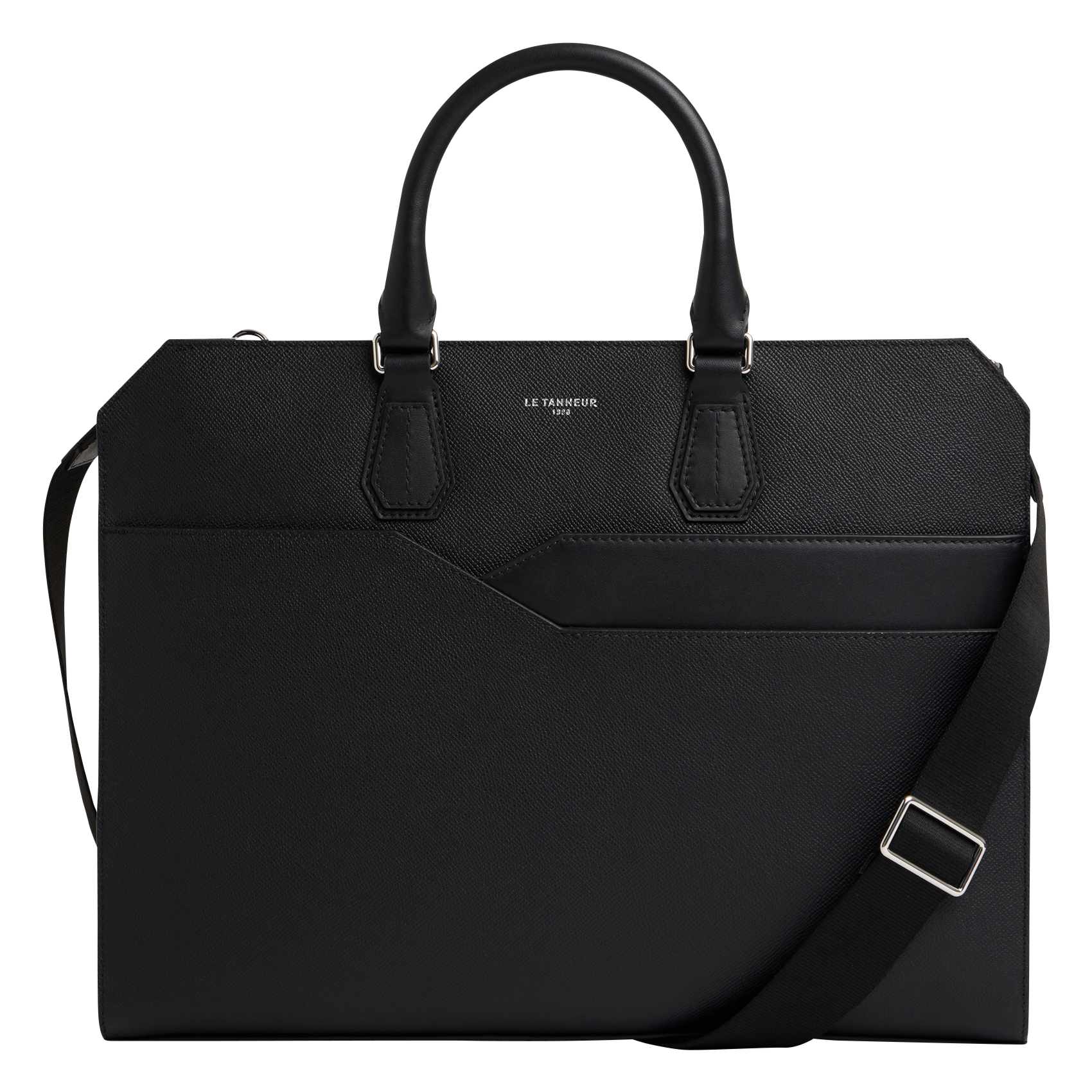 Leather document holder LE TANNEUR Black