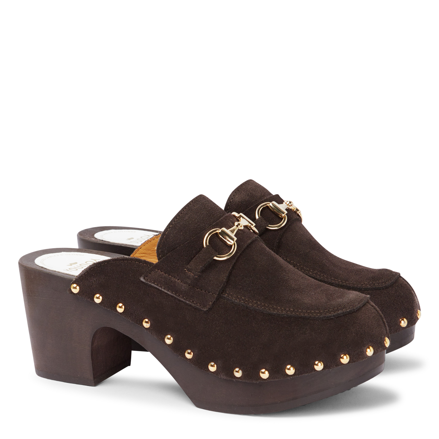 Sabots mocassins en cuir velours  SABOTS YOUYOU Marron