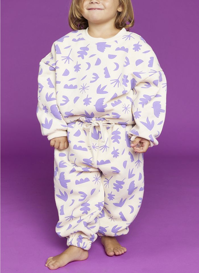Violet PETITE FILLE Ensemble de pyjama bébé fille à col rond en