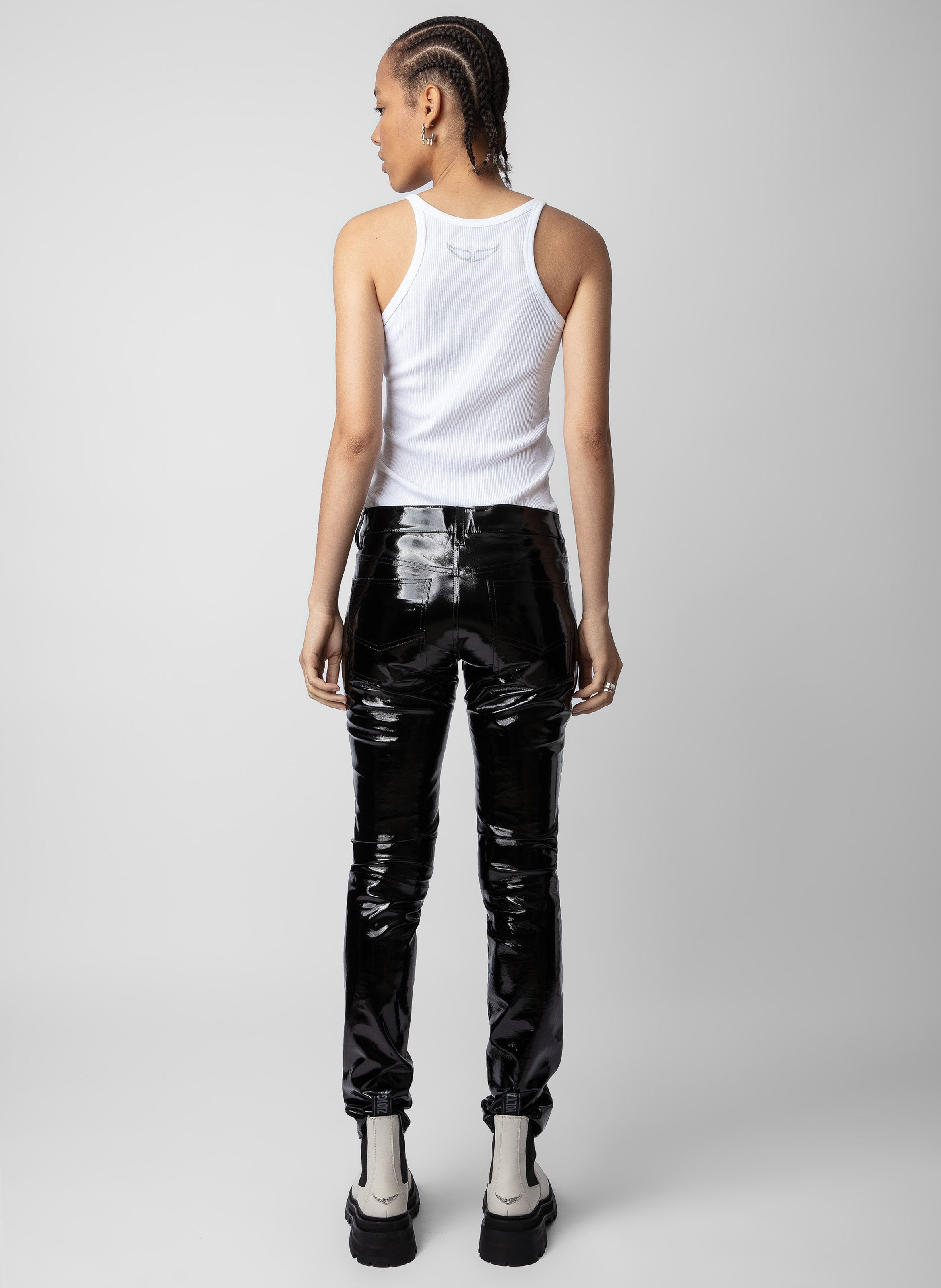 Zara hot sale vinyl pants