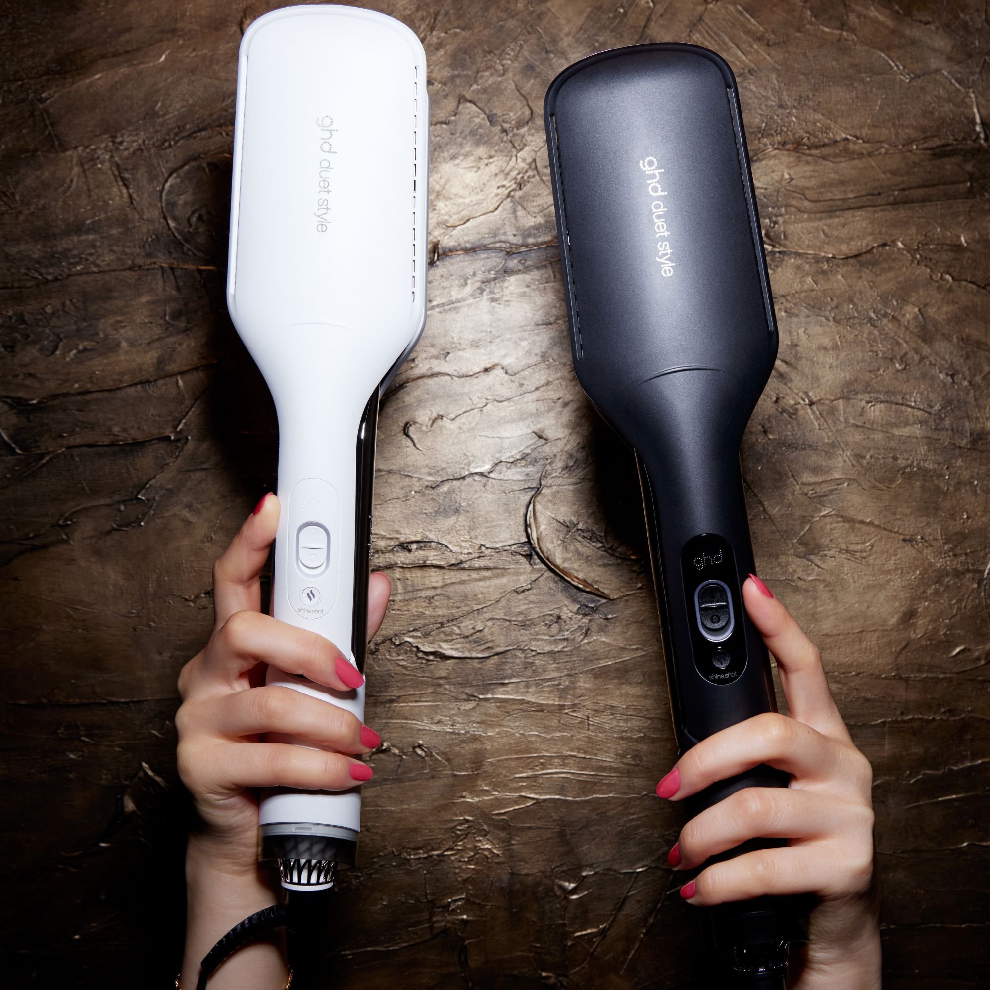 Duet Style 2-in-1 Flat Iron Hair Straightener/Hair Dryer - black GHD Noir