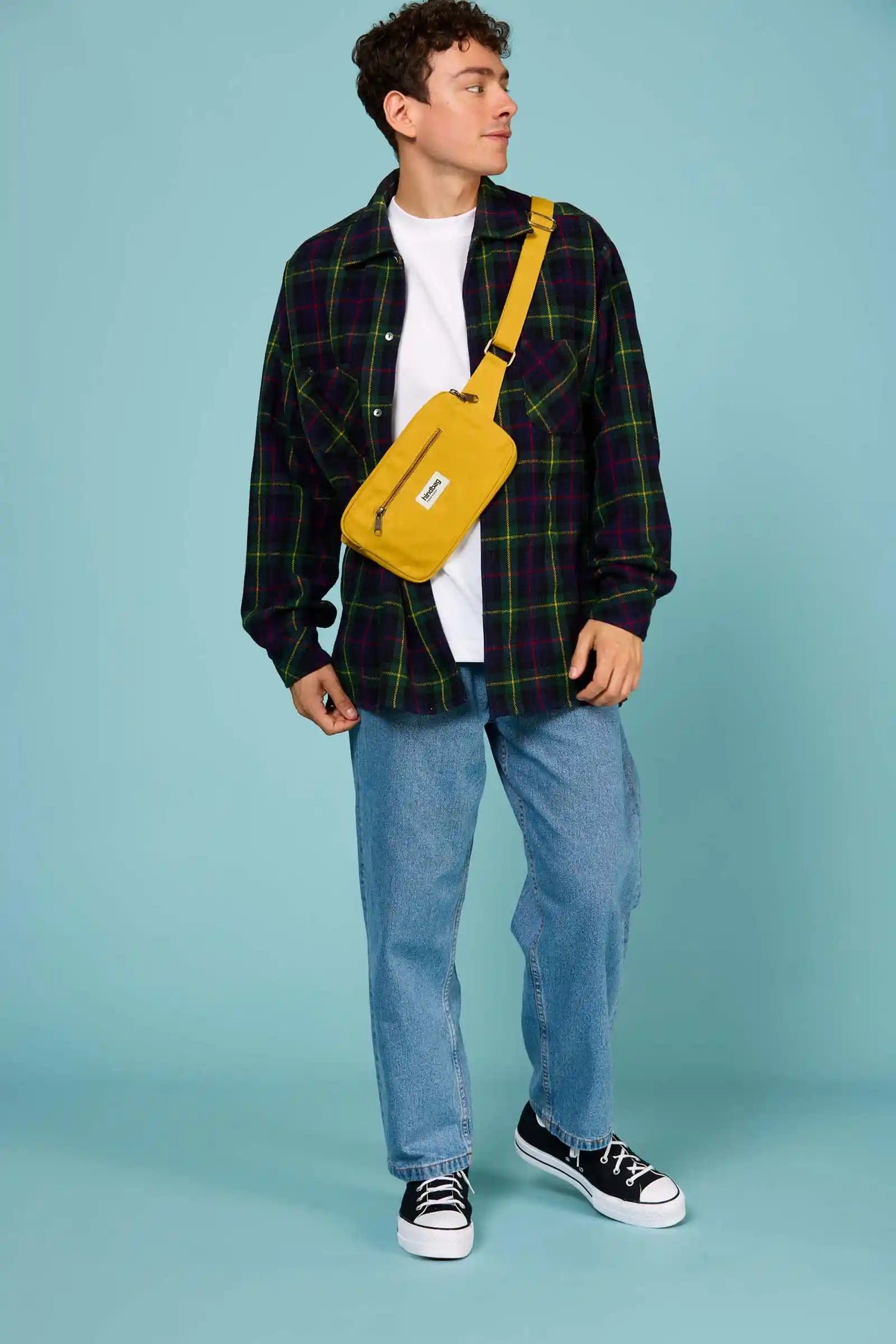 Cotton waist bag Yellow