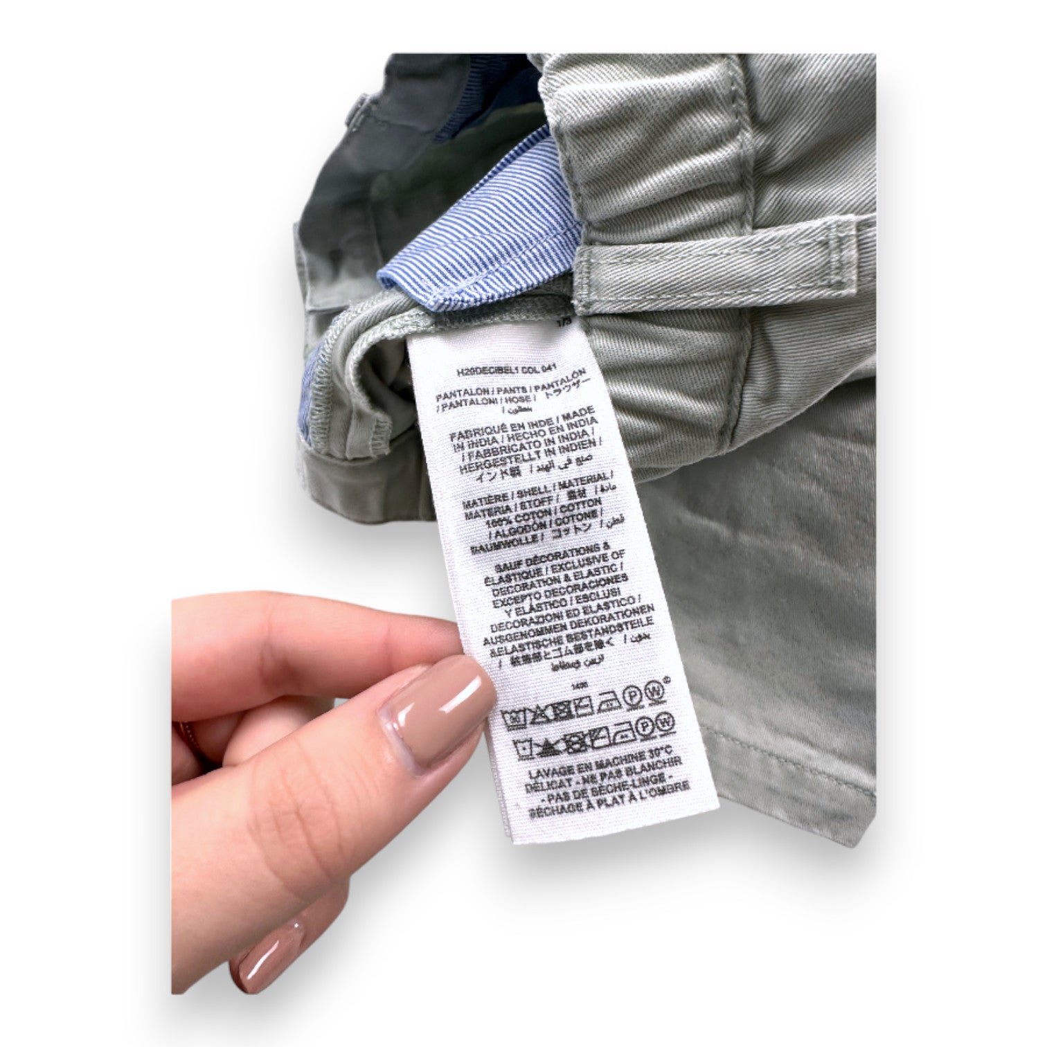 Green baby pants - 12 months BONPOINT - Seconde Main Green