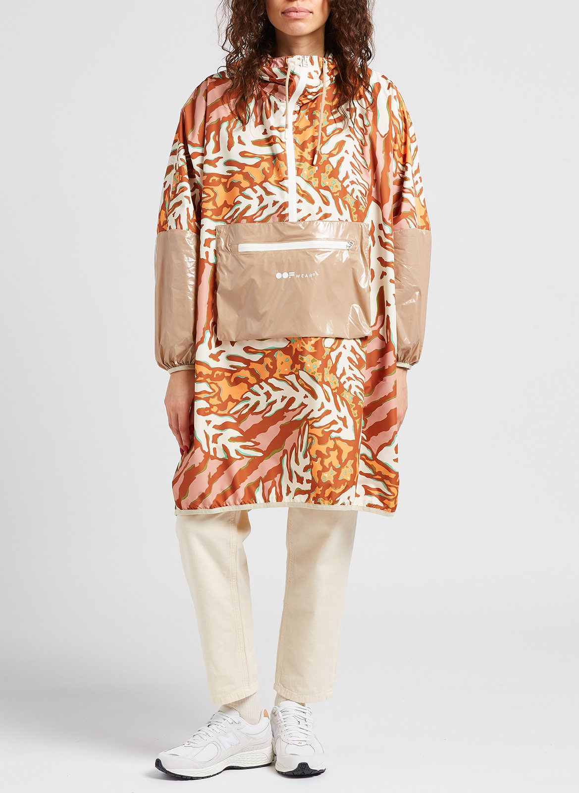 Coupe-vent ample à capuche  OOF Multicolore