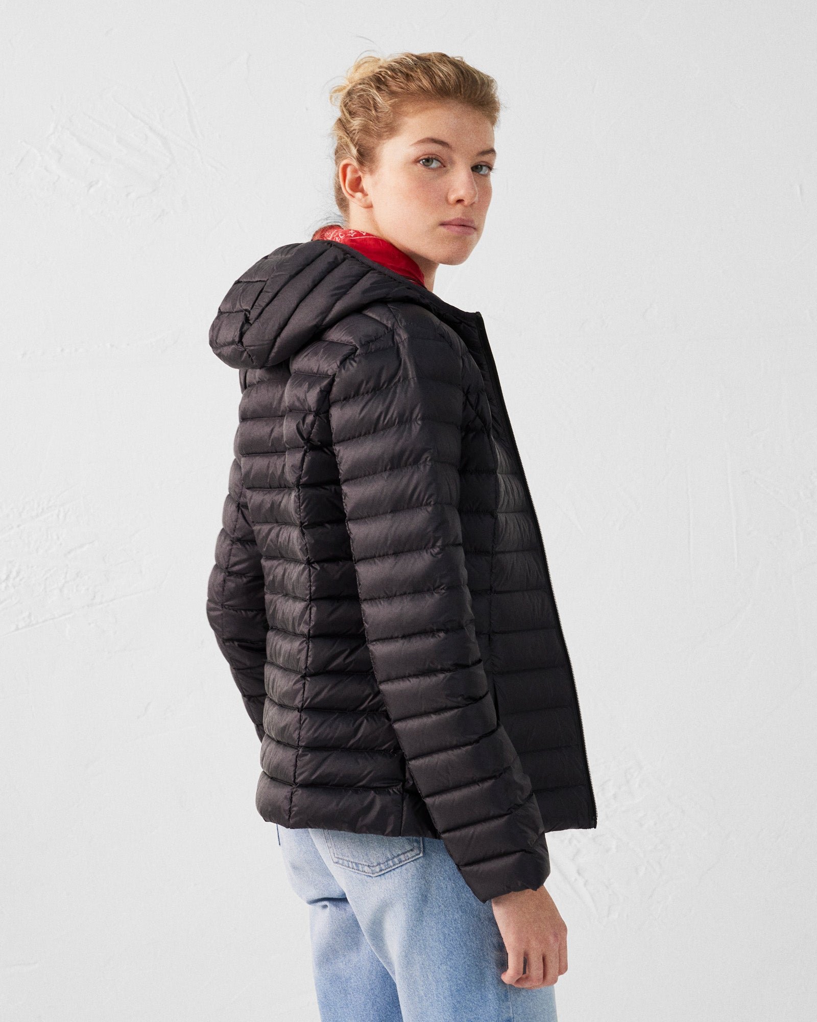 Lightweight hooded puffer jacket Cloe JOTT Black