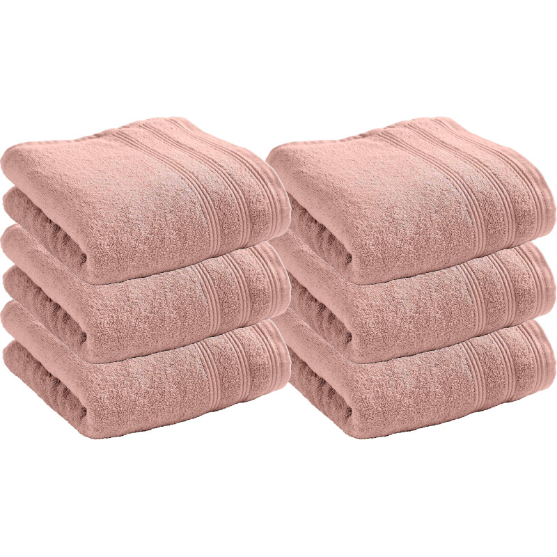 100% combed cotton hand towel COTON PUR Pink