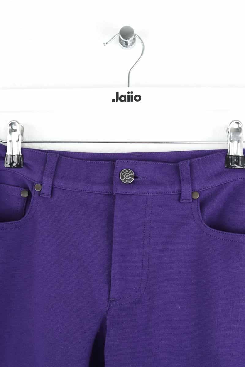 Slim-fit cotton cargo pants AGNES B. - Seconde Main Purple