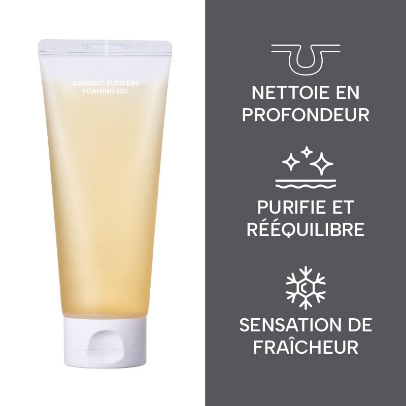 Foaming Cleansing Gel with Fermented Organic Flowers WHAMISA No color