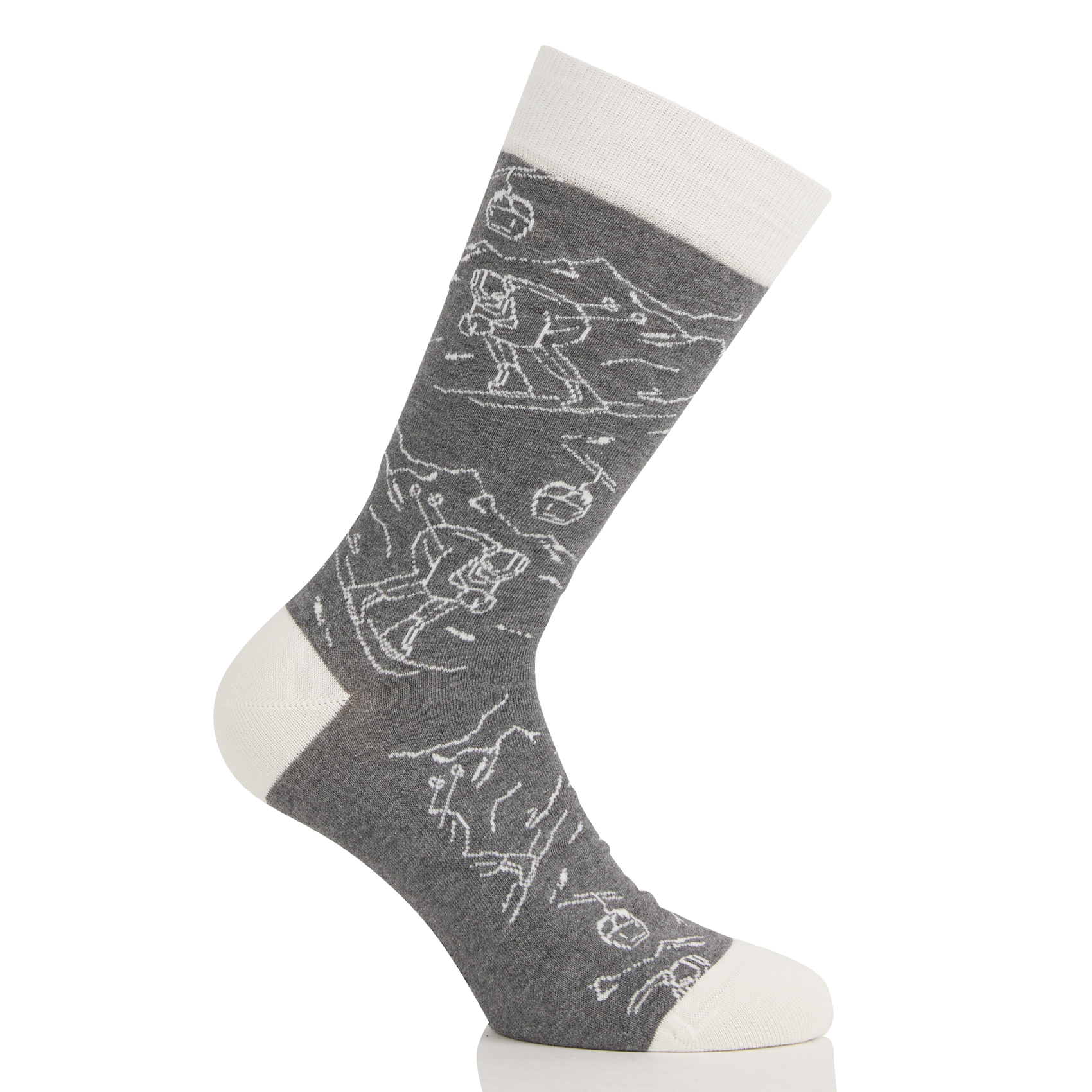 Chaussettes en coton mélangé ARTHUR Gris