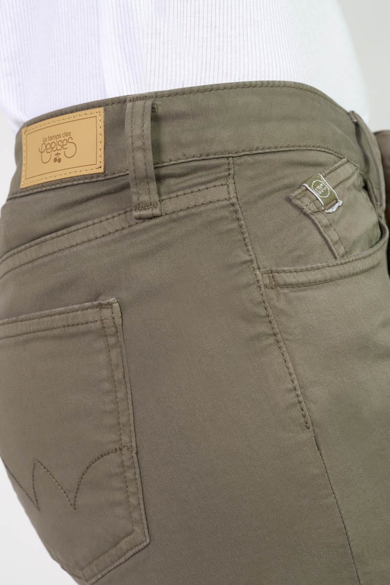 Corsaire pantacourt Kayo Khaki Le temps des cerises Femme