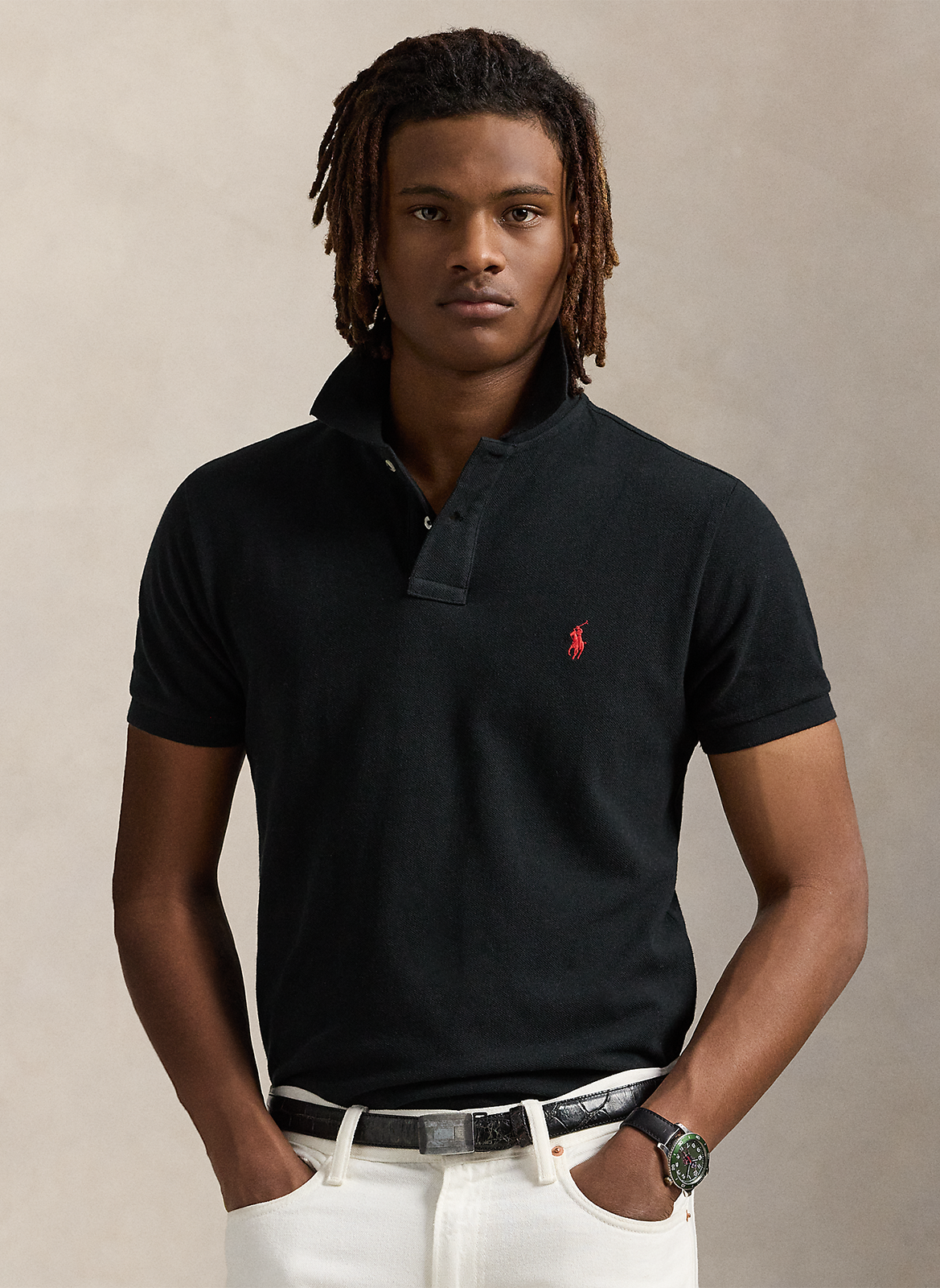 Polo custom-fit en coton POLO RALPH LAUREN