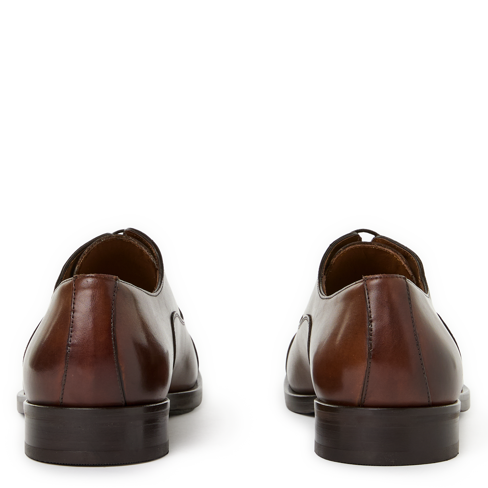 Plain leather Richelieu loafers SAISON 1865 Brown