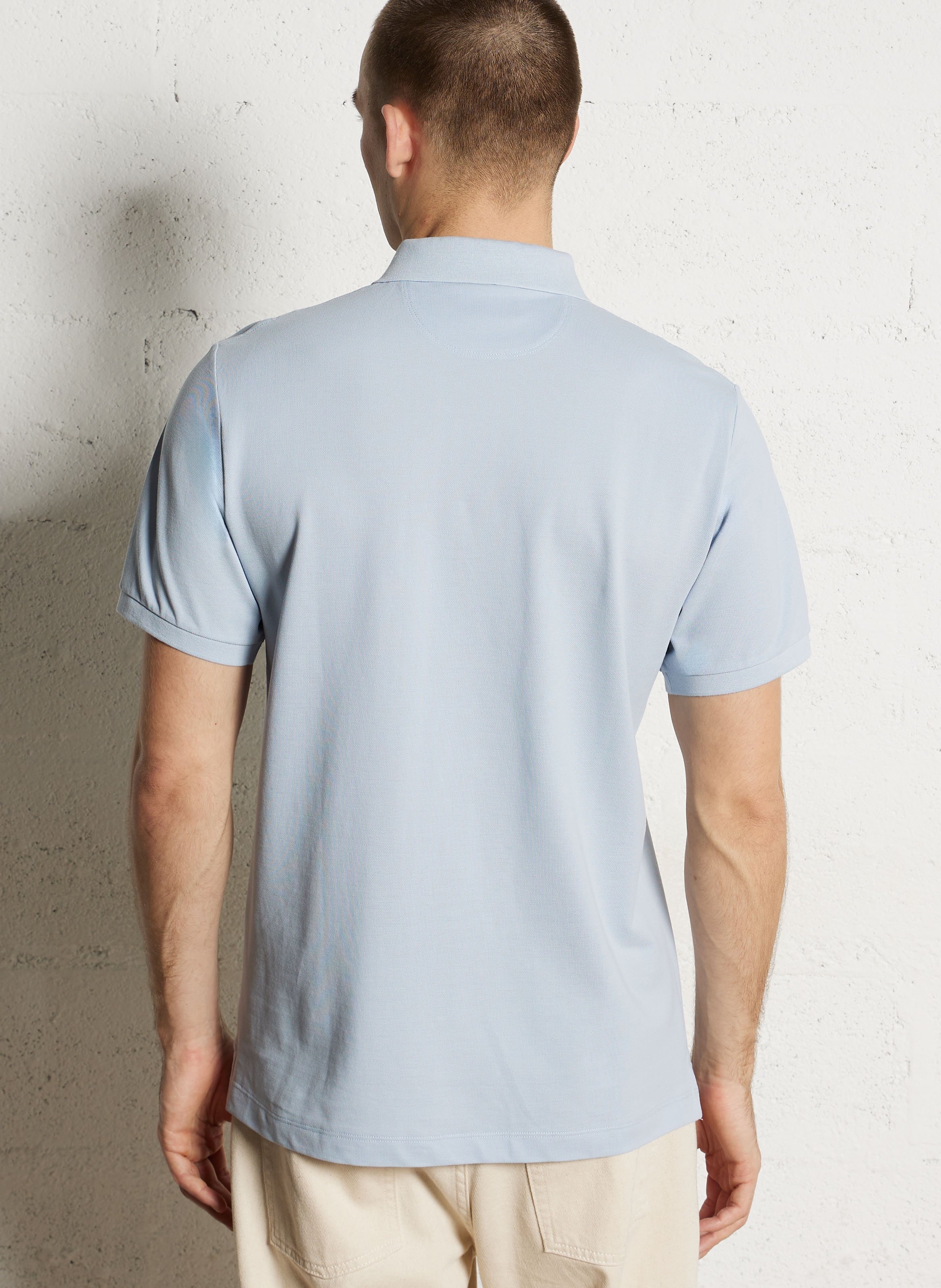 Polo met korte mouwen en een effen logo HACKETT Blauw