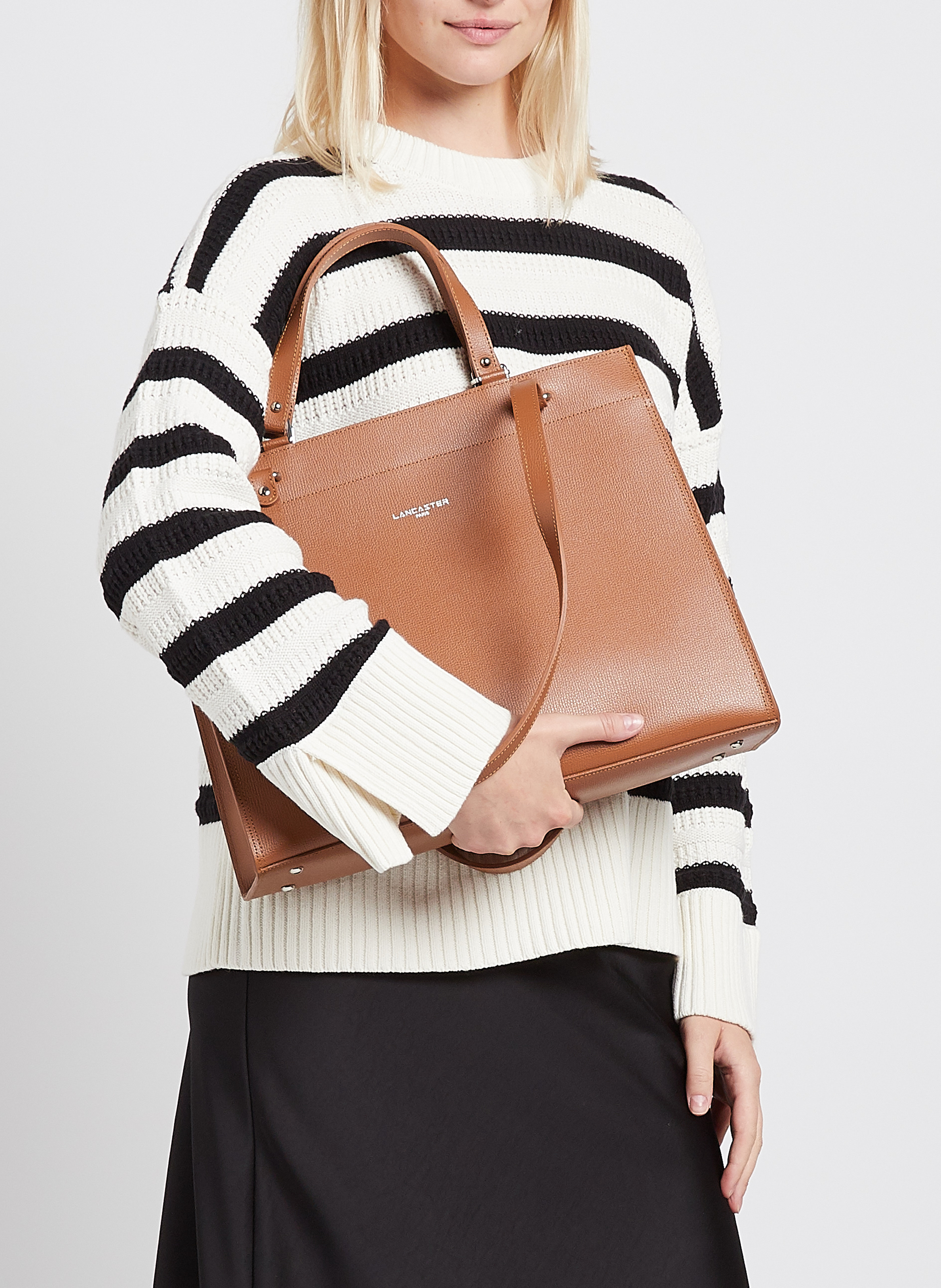 Großer Ledershopper LANCASTER PARIS Braun