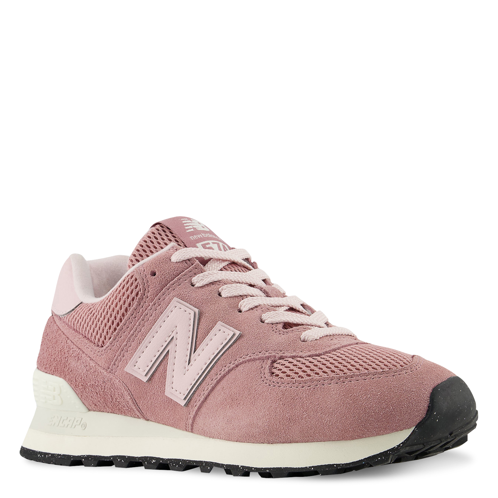 Low-top leather mix sneakers NEW BALANCE Pink
