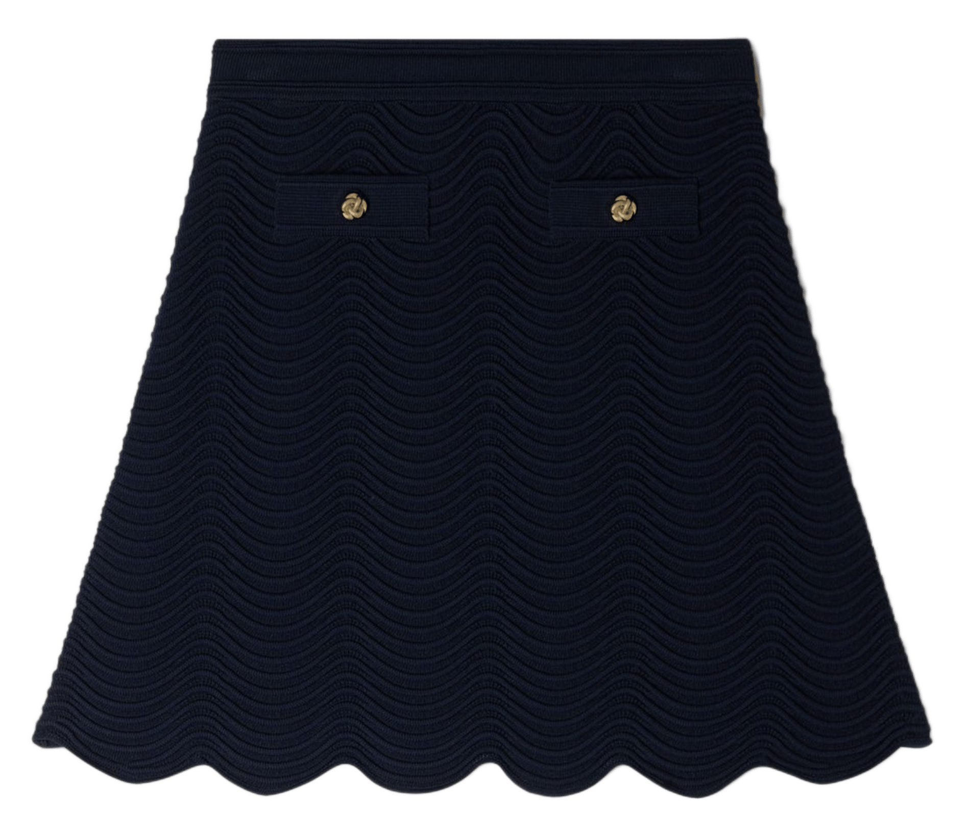 Jupe courte en jacquard SANDRO Bleu