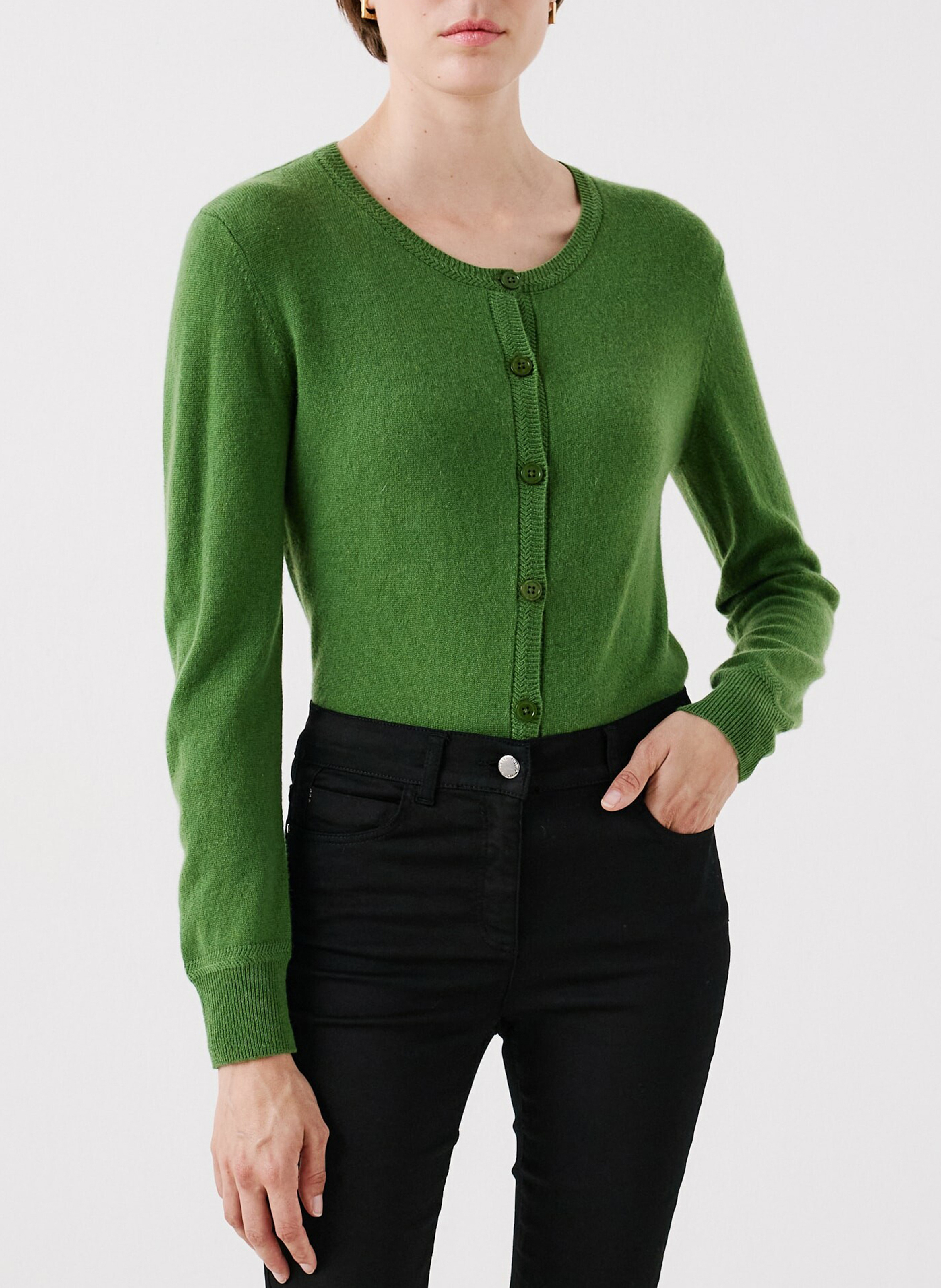 Gilet en cachemire col rond CAROLL