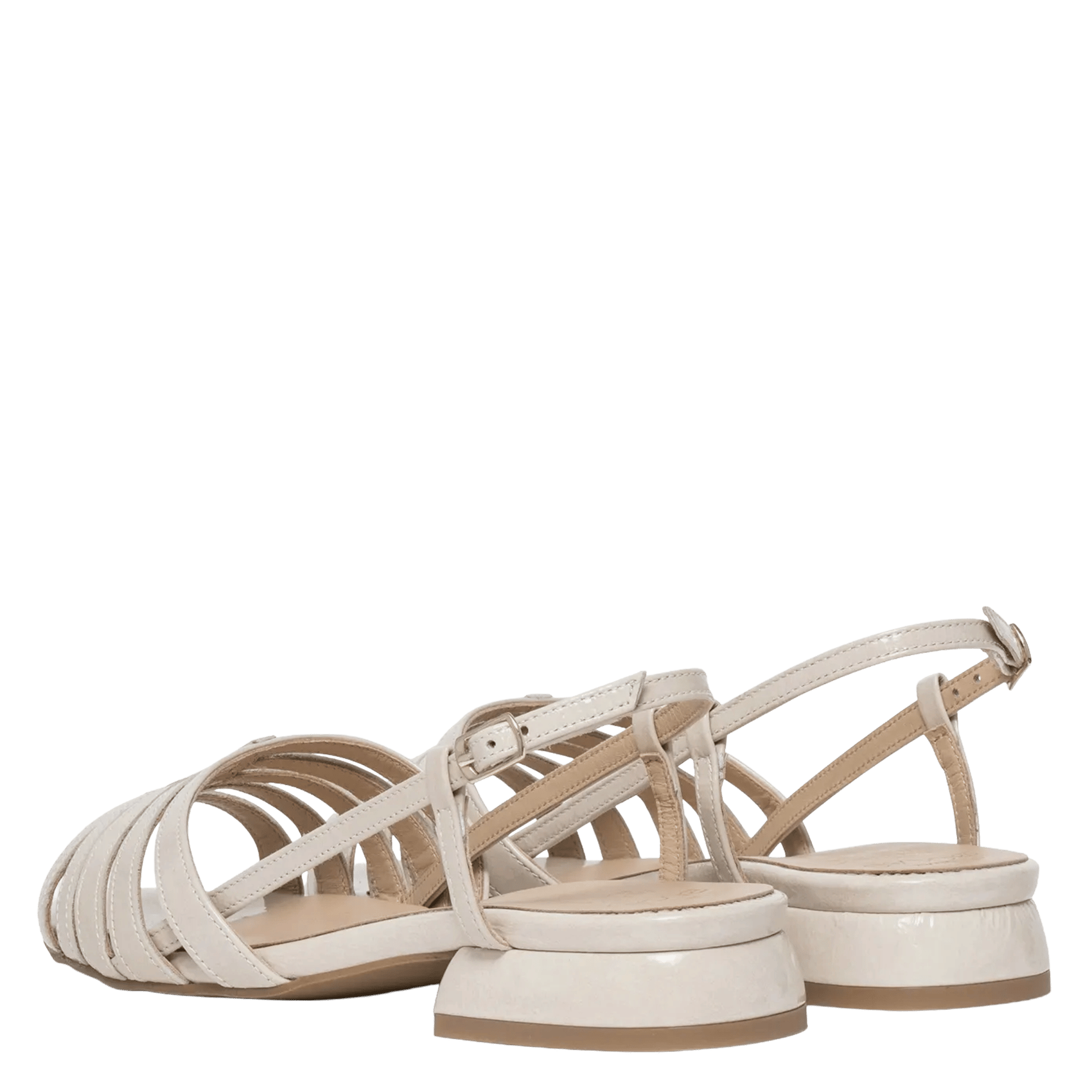 Leren sandalen BOCAGE Wit
