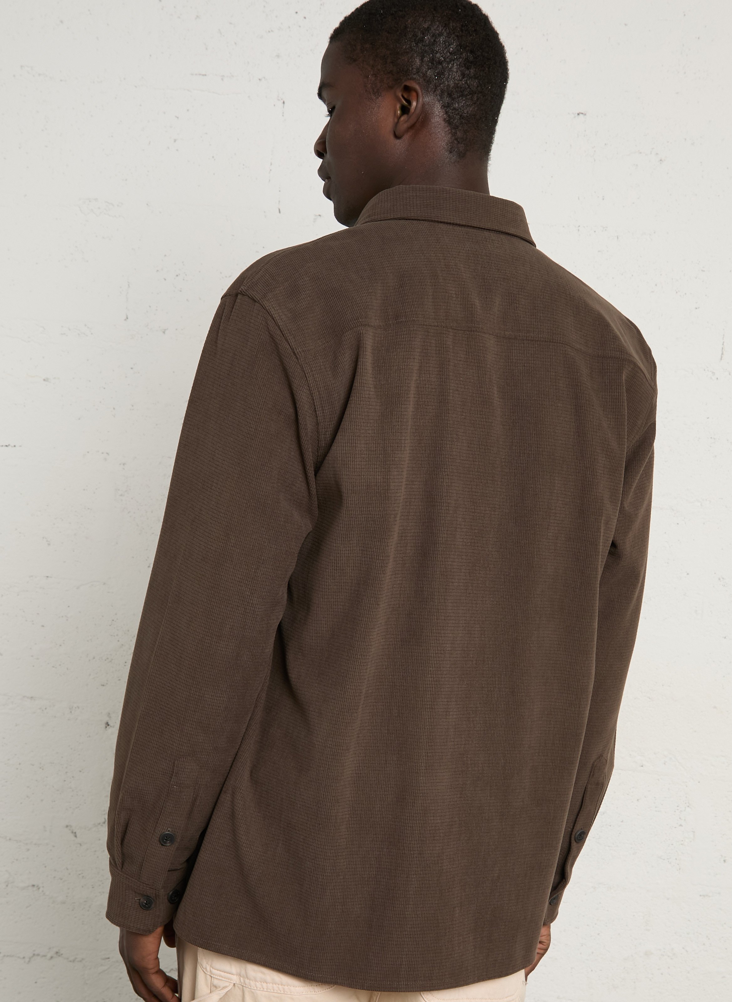 Surchemise col classique  MINIMUM Marron