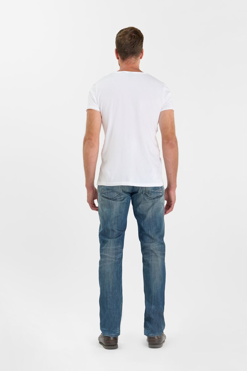 Straight leg jeans, length 34 LE TEMPS DES CERISES Blue