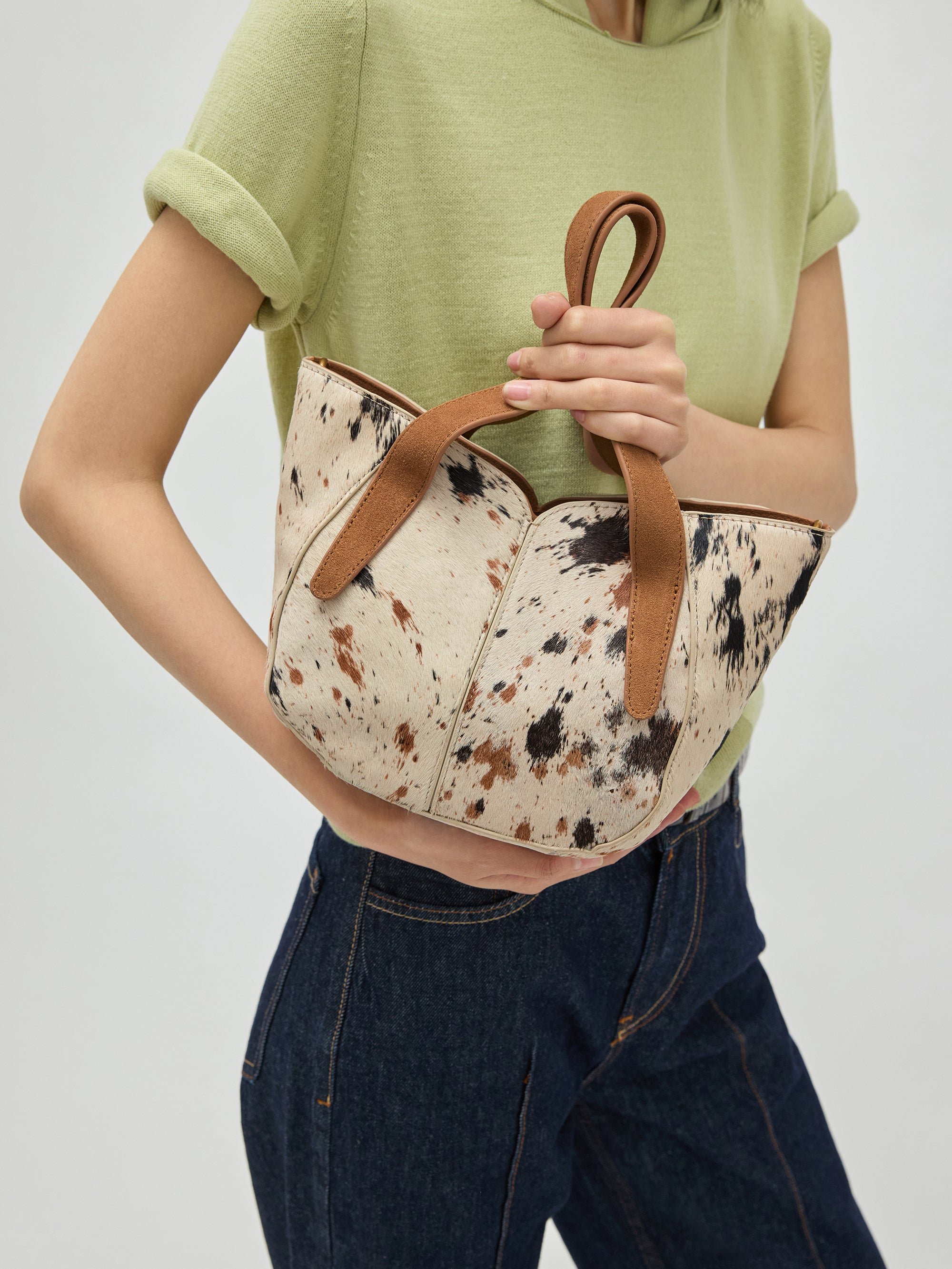 Handbag with handles and shoulder strap VANESSA WU Multicolored